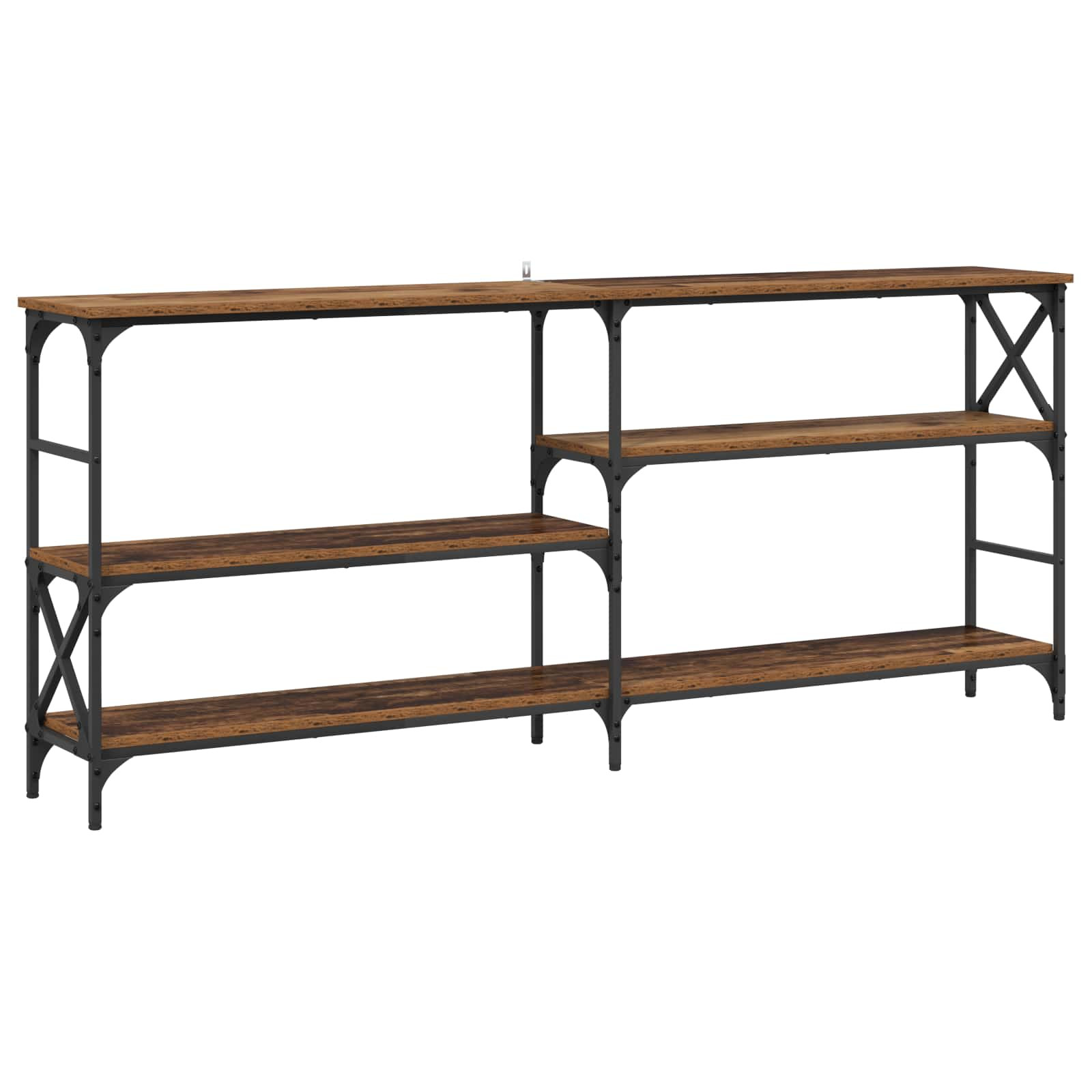 vidaXL Konsolentisch Altholz 180 x 29 x 76,5 cm Metall PB