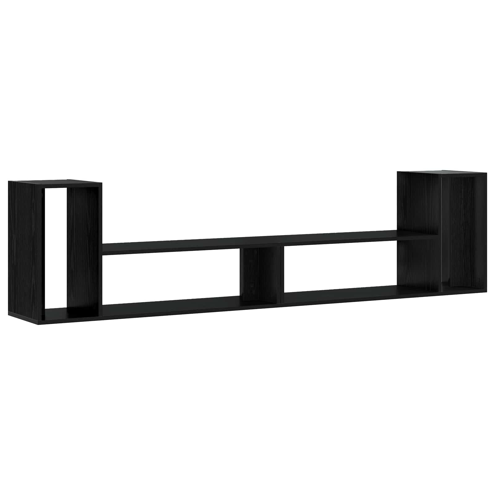 vidaXL TV-Schränk 100 x 30 x 50 cm Schwarze Eiche Holzwerkstoff