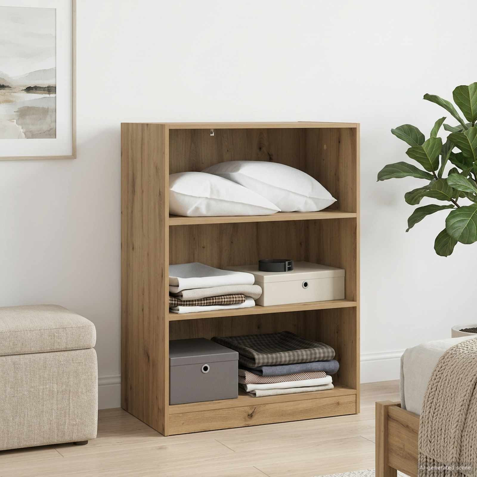 vidaXL Kleiderschrank Artisan-Eiche 77 x 48 x 102 cm PB