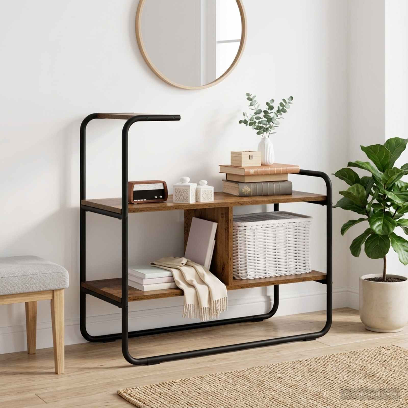 vidaXL Konsolentisch Altholz 80 x 35 x 75 cm Holzwerkstoff