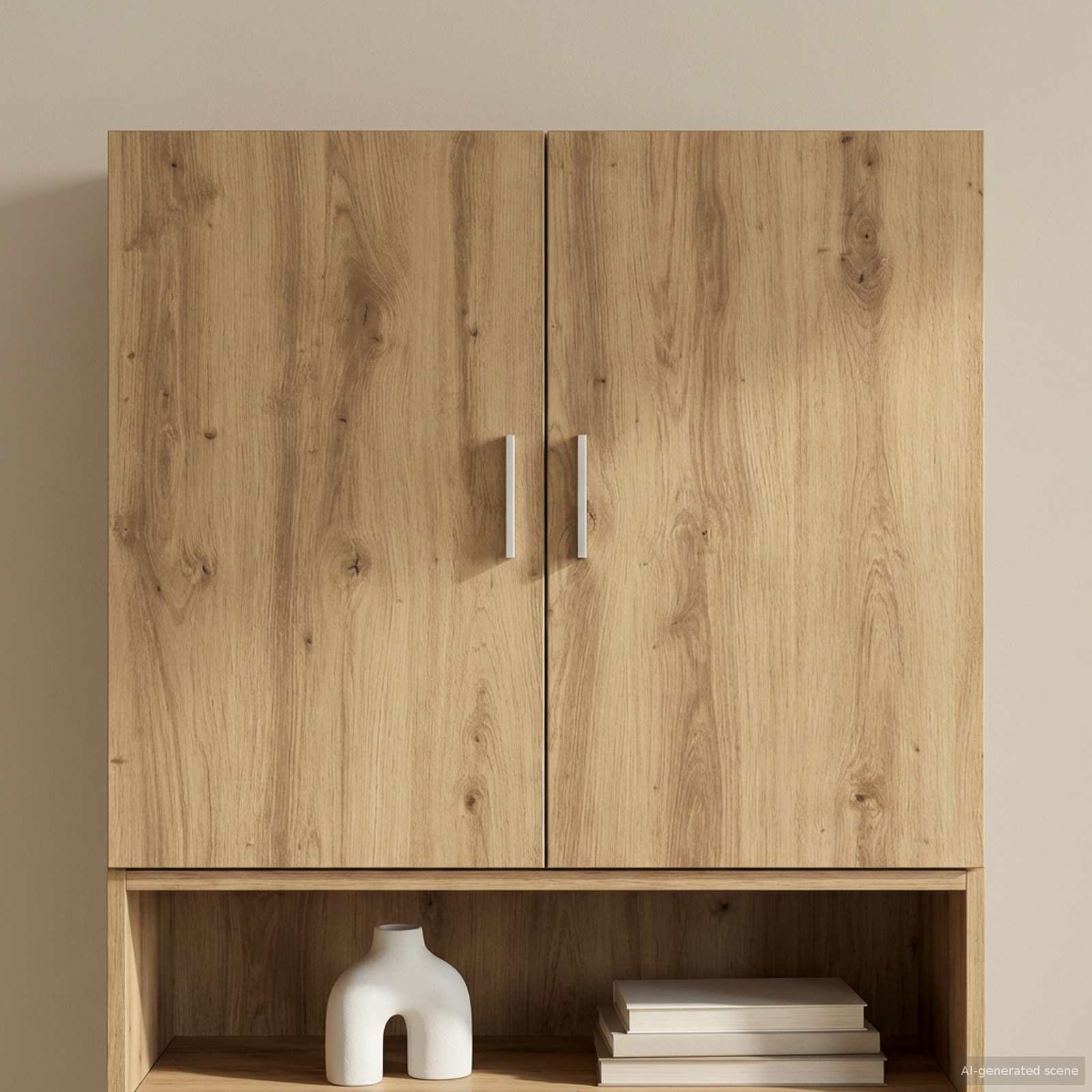 vidaXL Wandschrank Artisan-Eiche 80 x 42,5 x 64 cm Holzwerkstoff