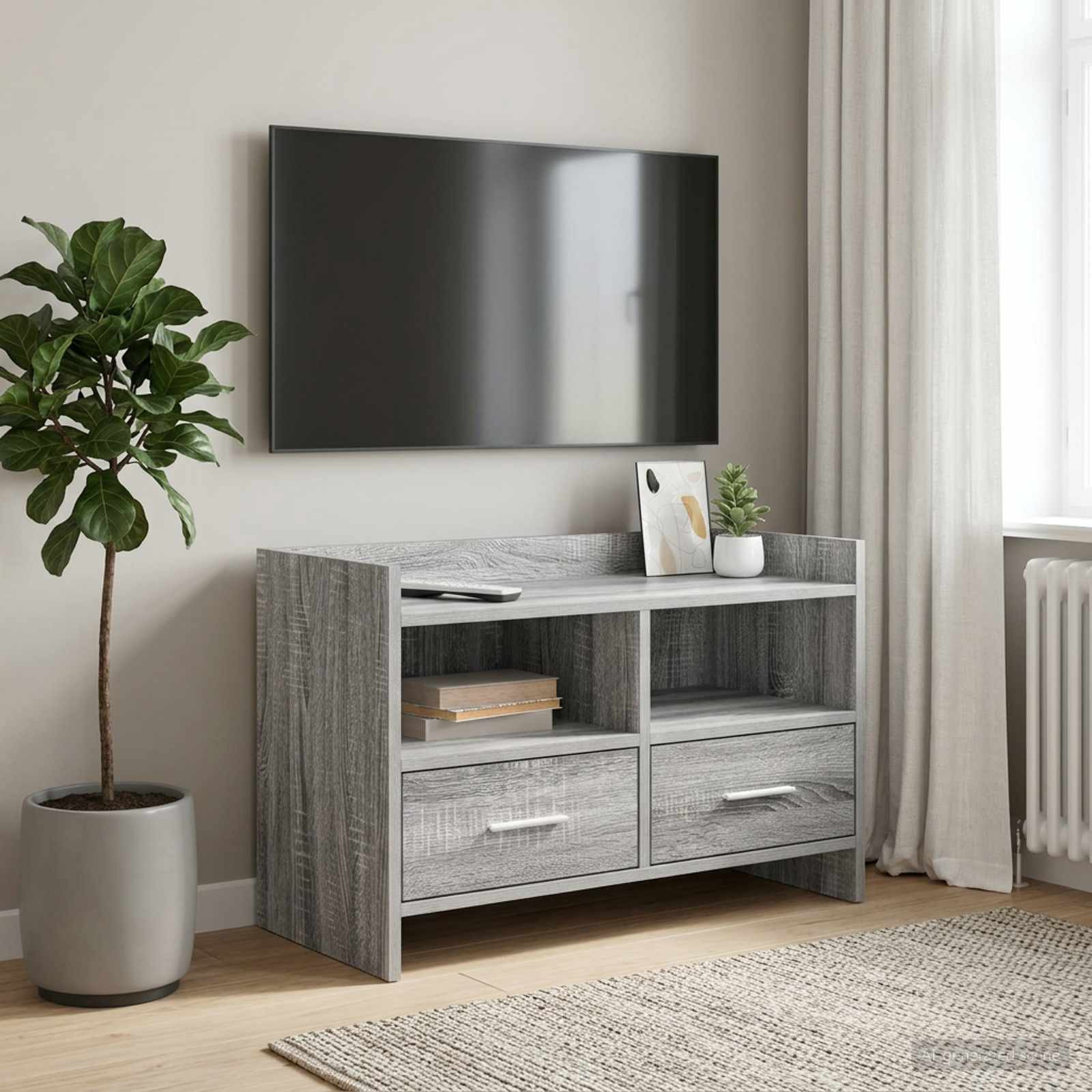 vidaXL TV-Schränk 71,5 x 33 x 47 cm Grau Sonoma Holzwerkstoff