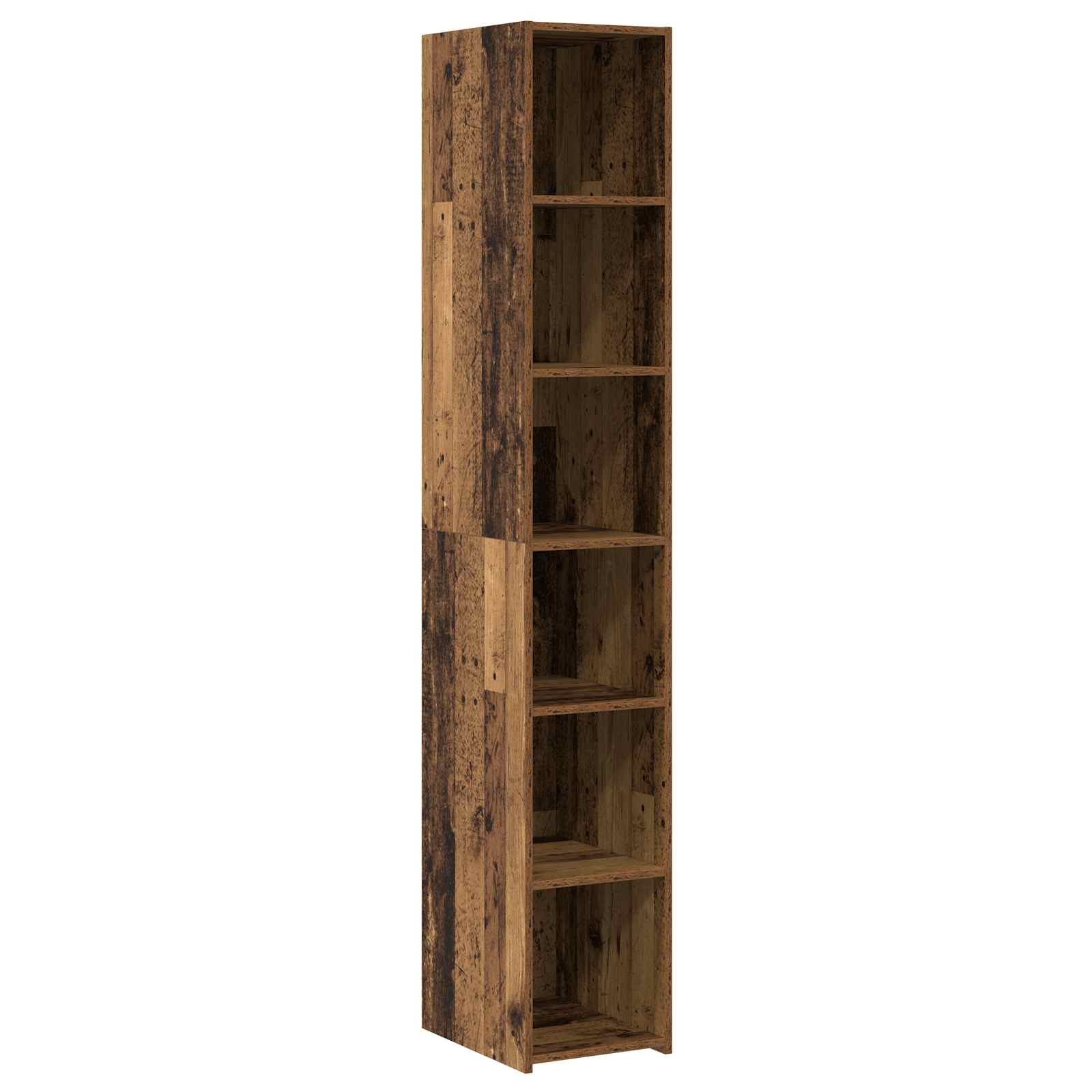 vidaXL Highboard Altholz 30 x 41 x 185 cm Holzwerkstoff