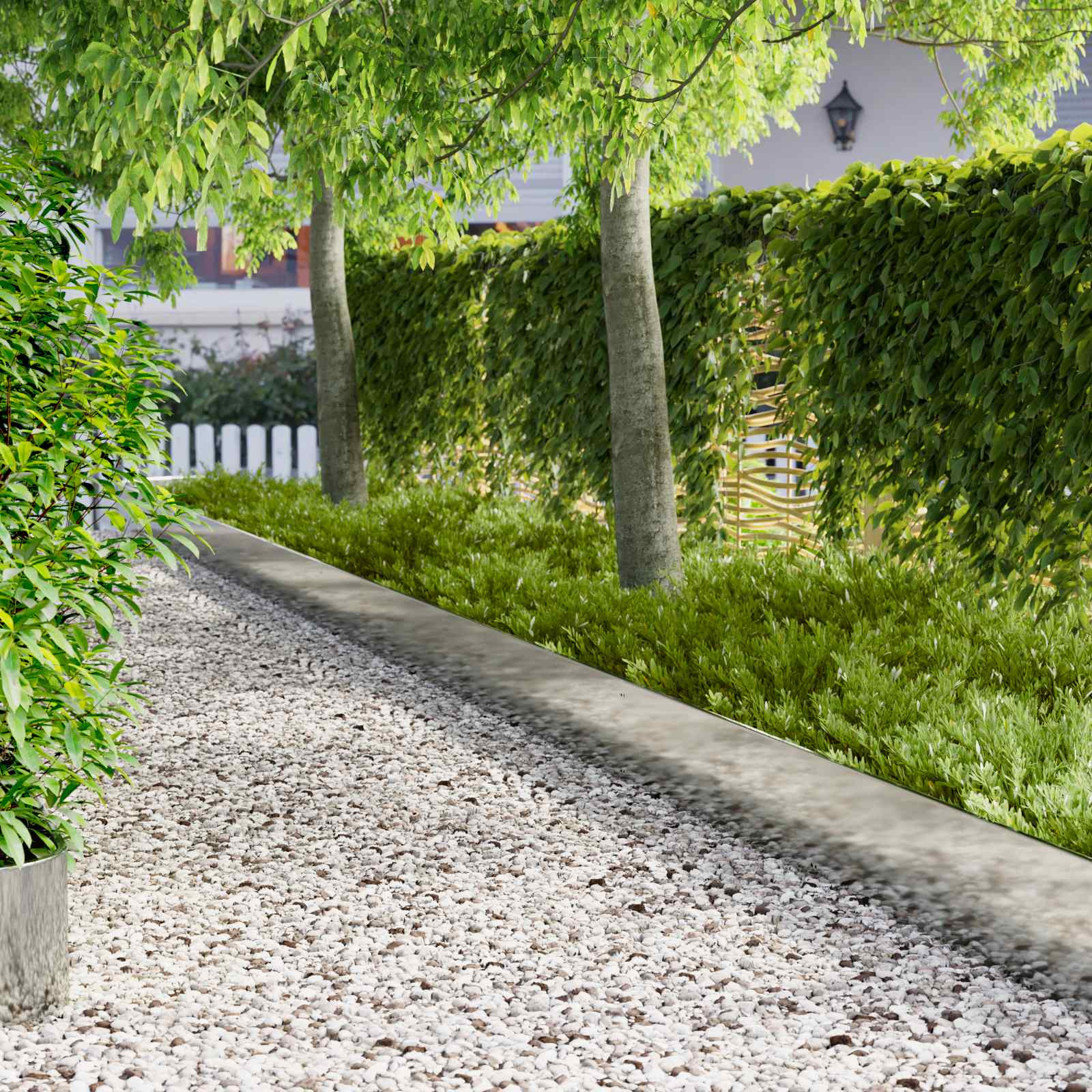 vidaXL Raseneinfassung 20 pcs 103 x 30 cm Stahl Silber