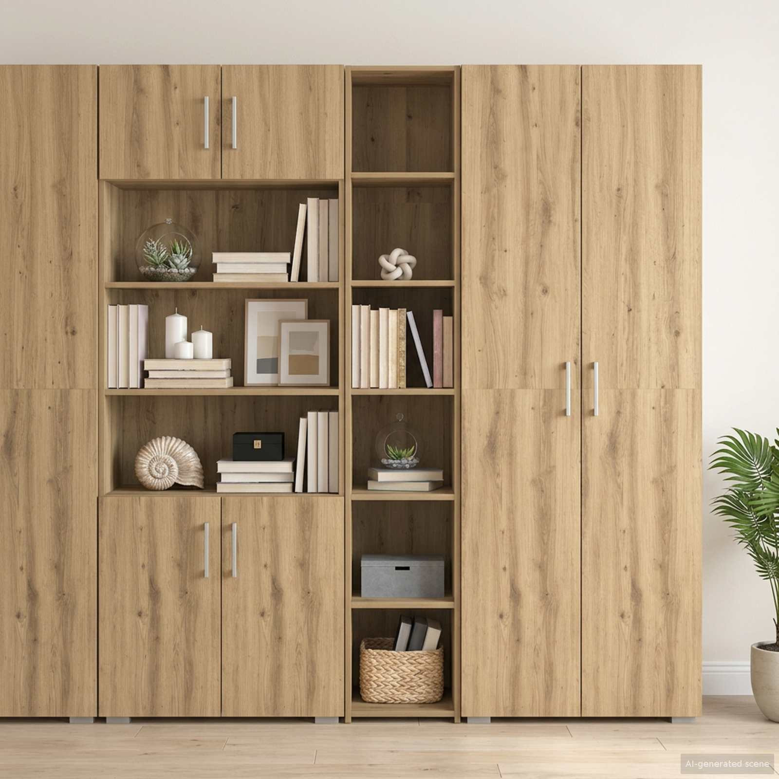 vidaXL Highboard Artisan-Eiche 30 x 41 x 185 cm Holzwerkstoff