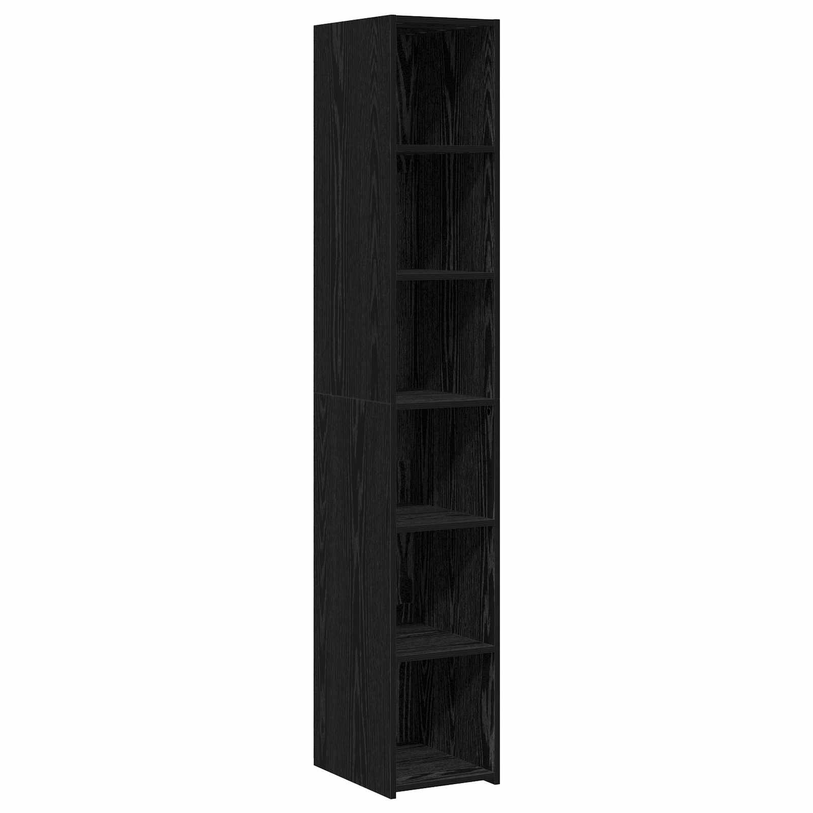 vidaXL Highboard Schwarze Eiche 30 x 41 x 185 cm Holzwerkstoff