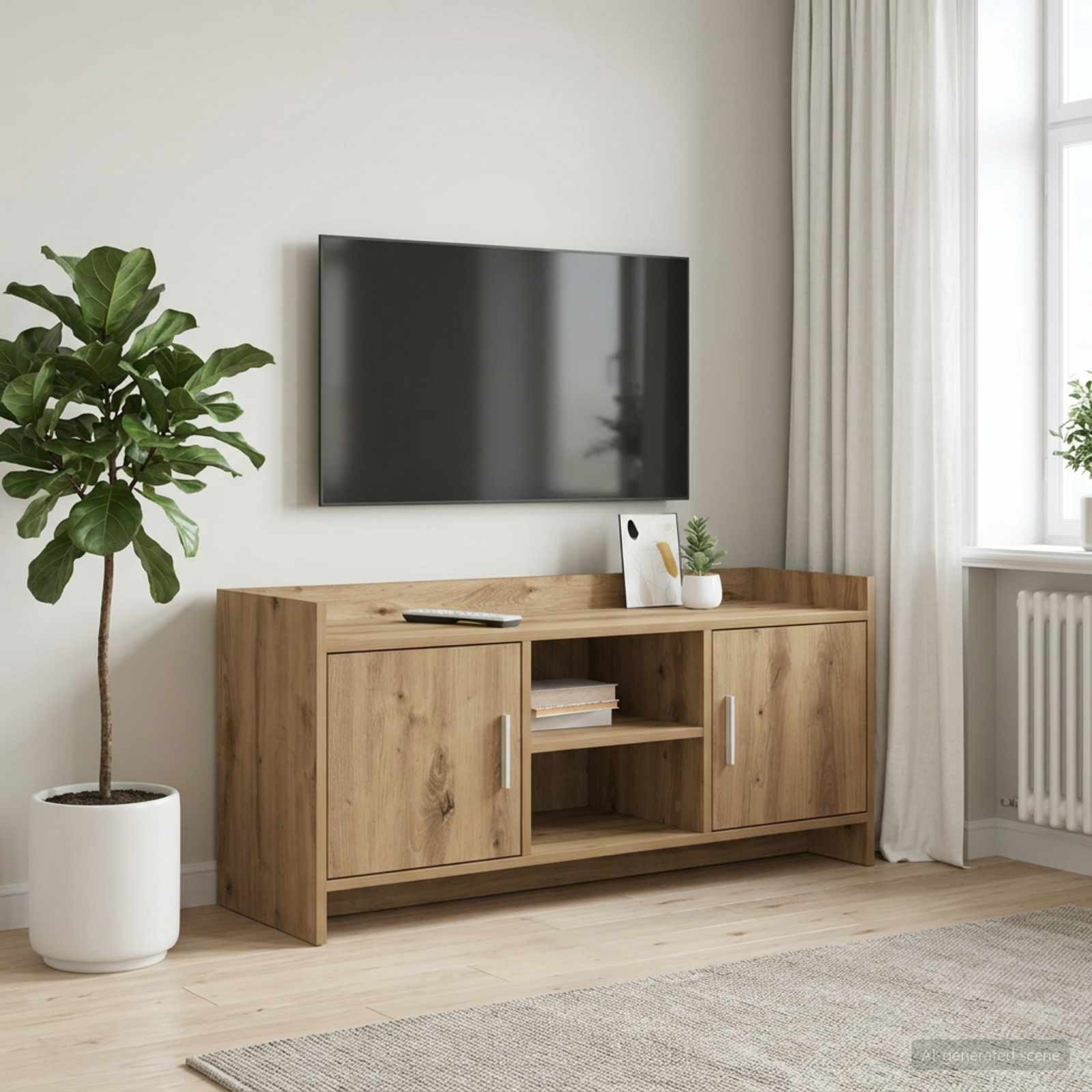vidaXL TV-Schränk 102 x 33 x 47 cm Artisan-Eiche Holzwerkstoff