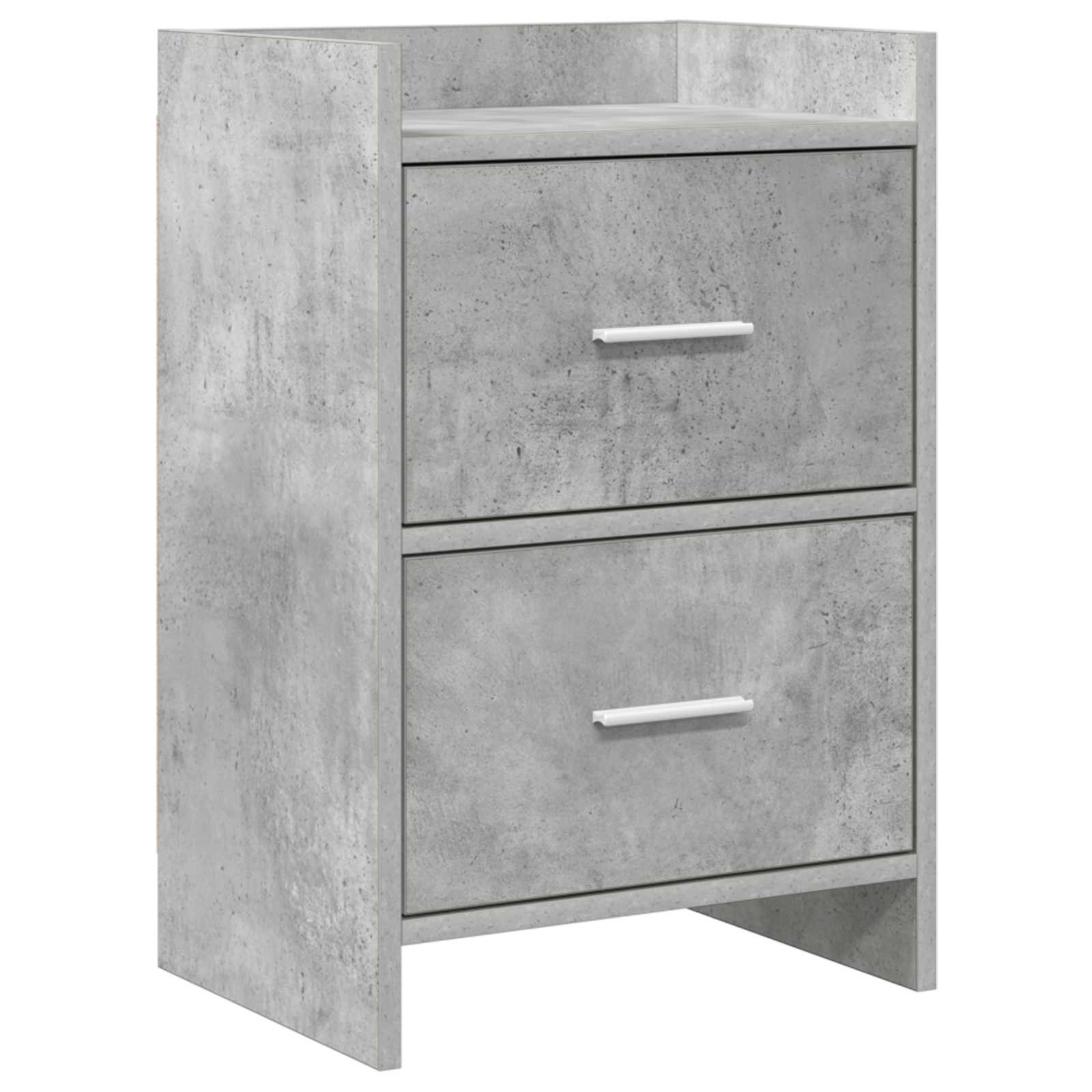 vidaXL Nachttische Betongrau 40 x 30 x 60 cm Holzwerkstoff