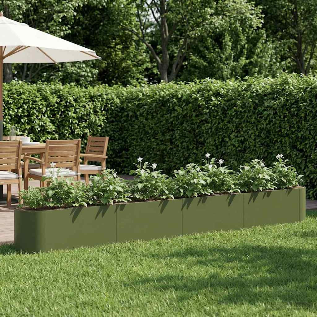 vidaXL Hochbeet im Garten Olive Grün 360 x 40 x 40 cm