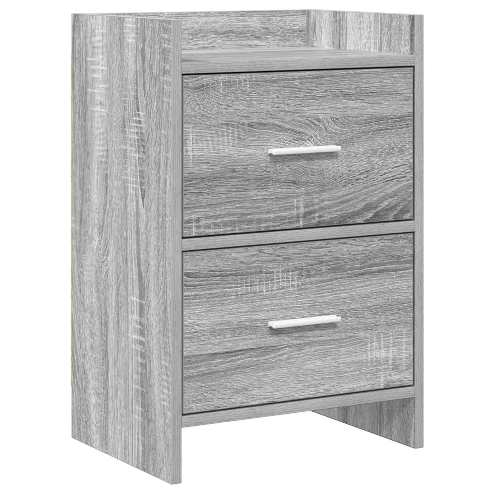 vidaXL Nachttische Grau Sonoma 40 x 30 x 60 cm Holzwerkstoff