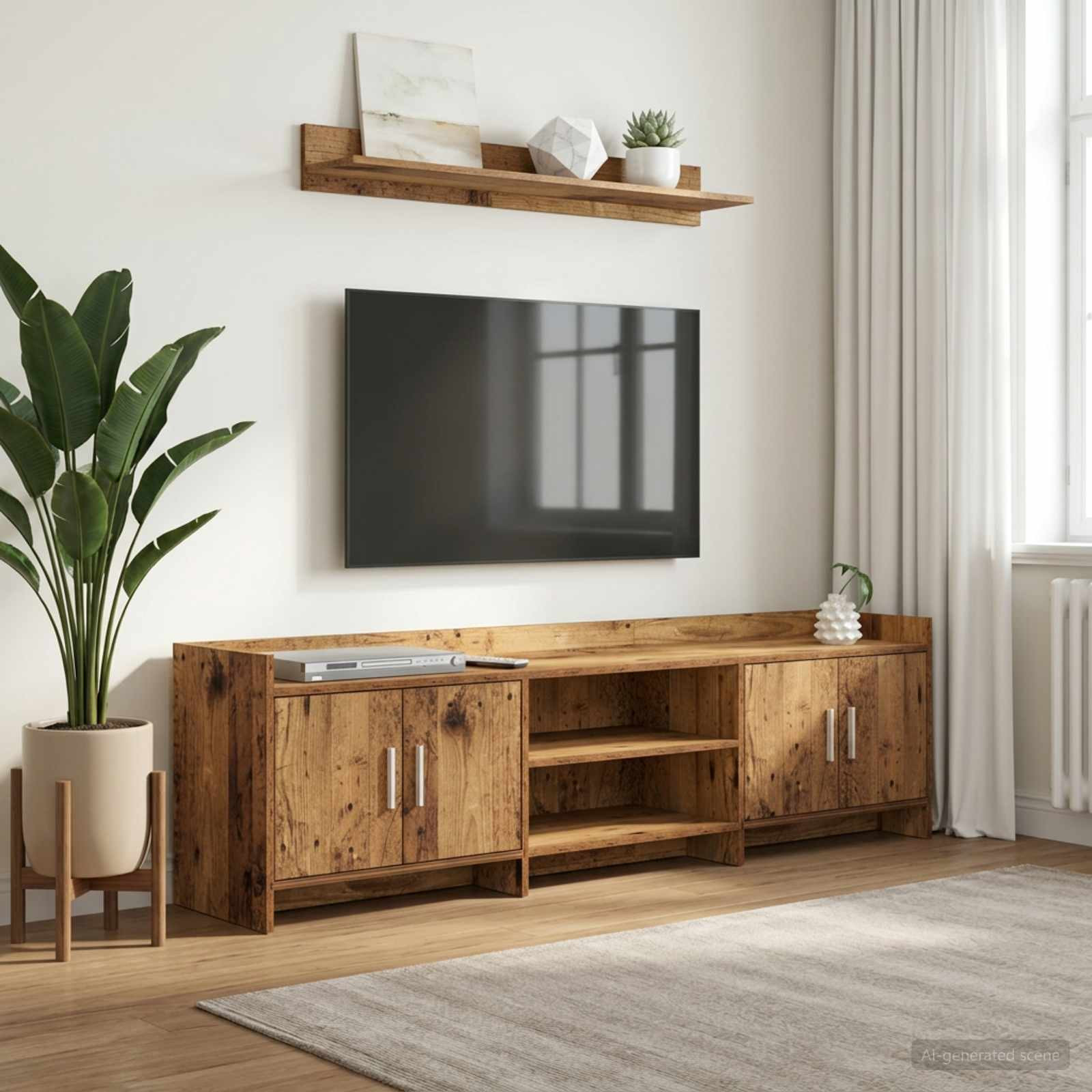 vidaXL TV-Schränk 168 x 33 x 47 cm Altholz Holzwerkstoff