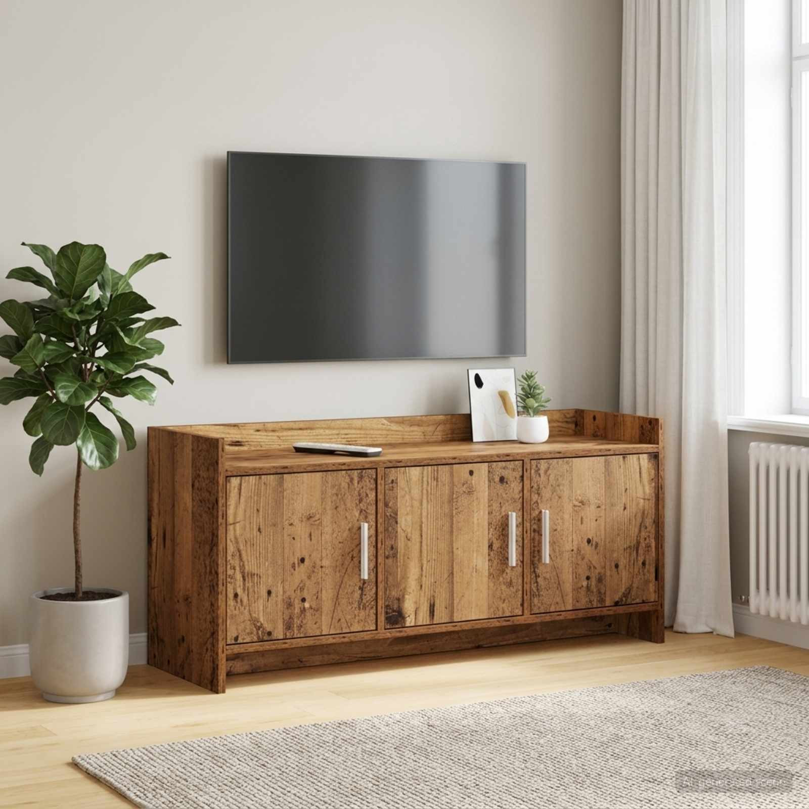 vidaXL TV-Schränk 102 x 33 x 47 cm Altholz Holzwerkstoff