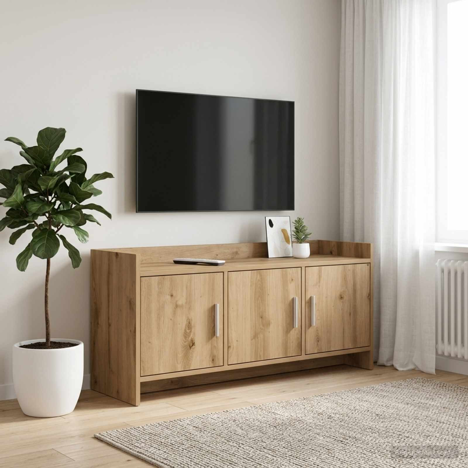 vidaXL TV-Schränk 102 x 33 x 47 cm Artisan-Eiche Holzwerkstoff
