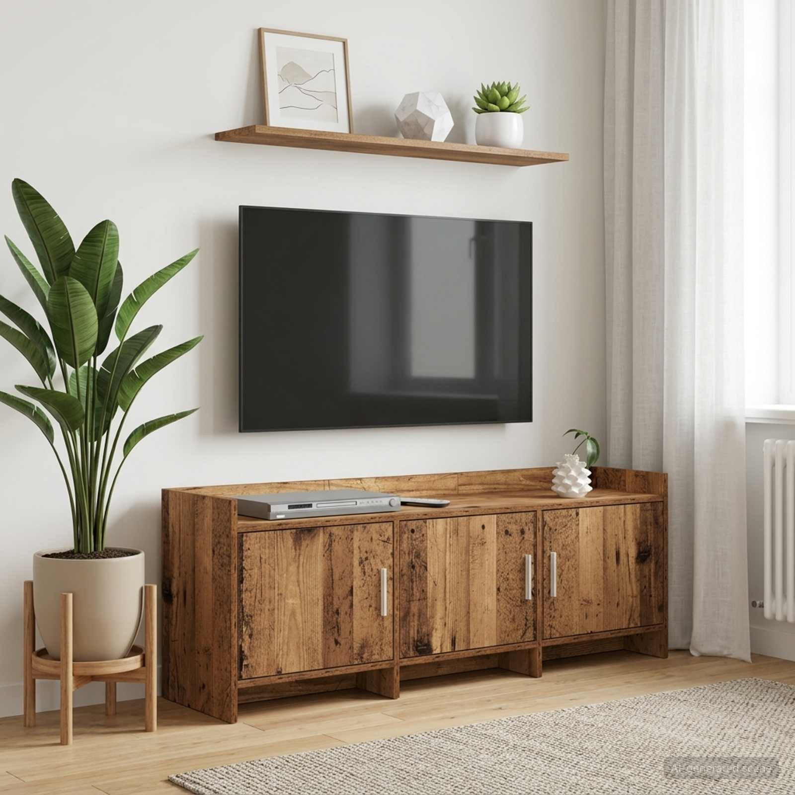 vidaXL TV-Schränk 130 x 33 x 47 cm Altholz Holzwerkstoff