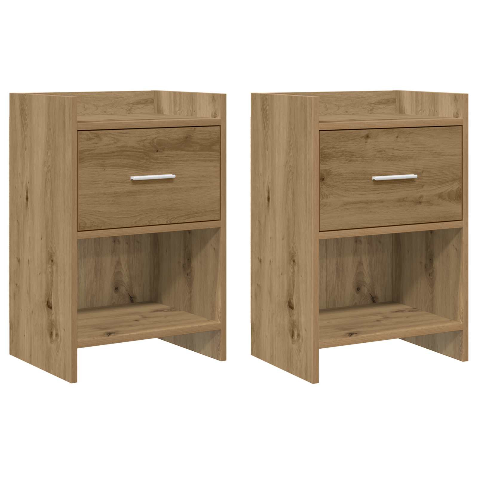 vidaXL Nachttische 2 Stk. Artisan-Eiche 40 x 30 x 60 cm Holzwerkstoff