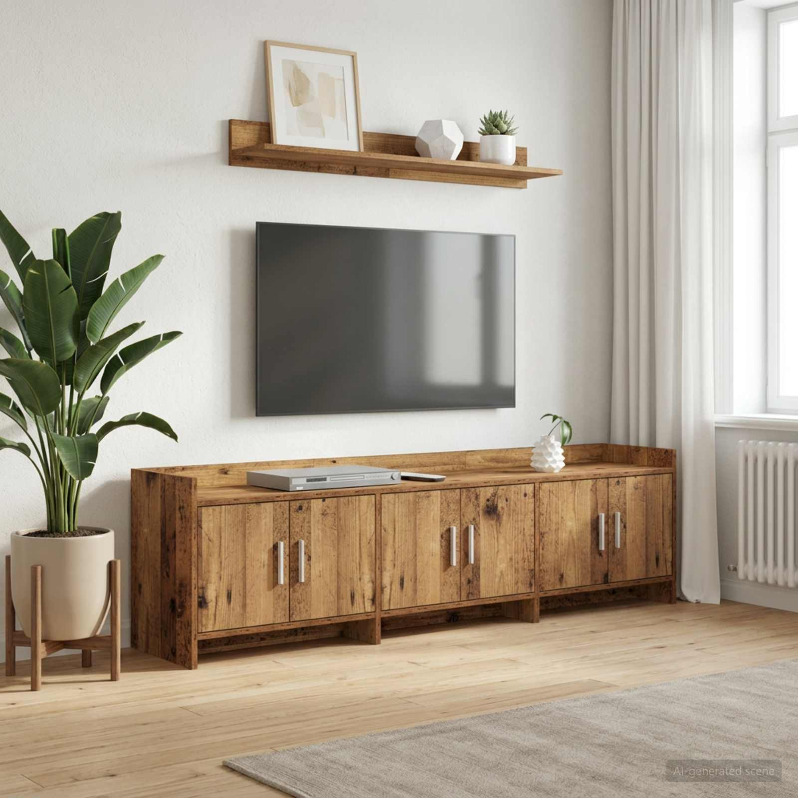 vidaXL TV-Schränk 168 x 33 x 47 cm Altholz Holzwerkstoff