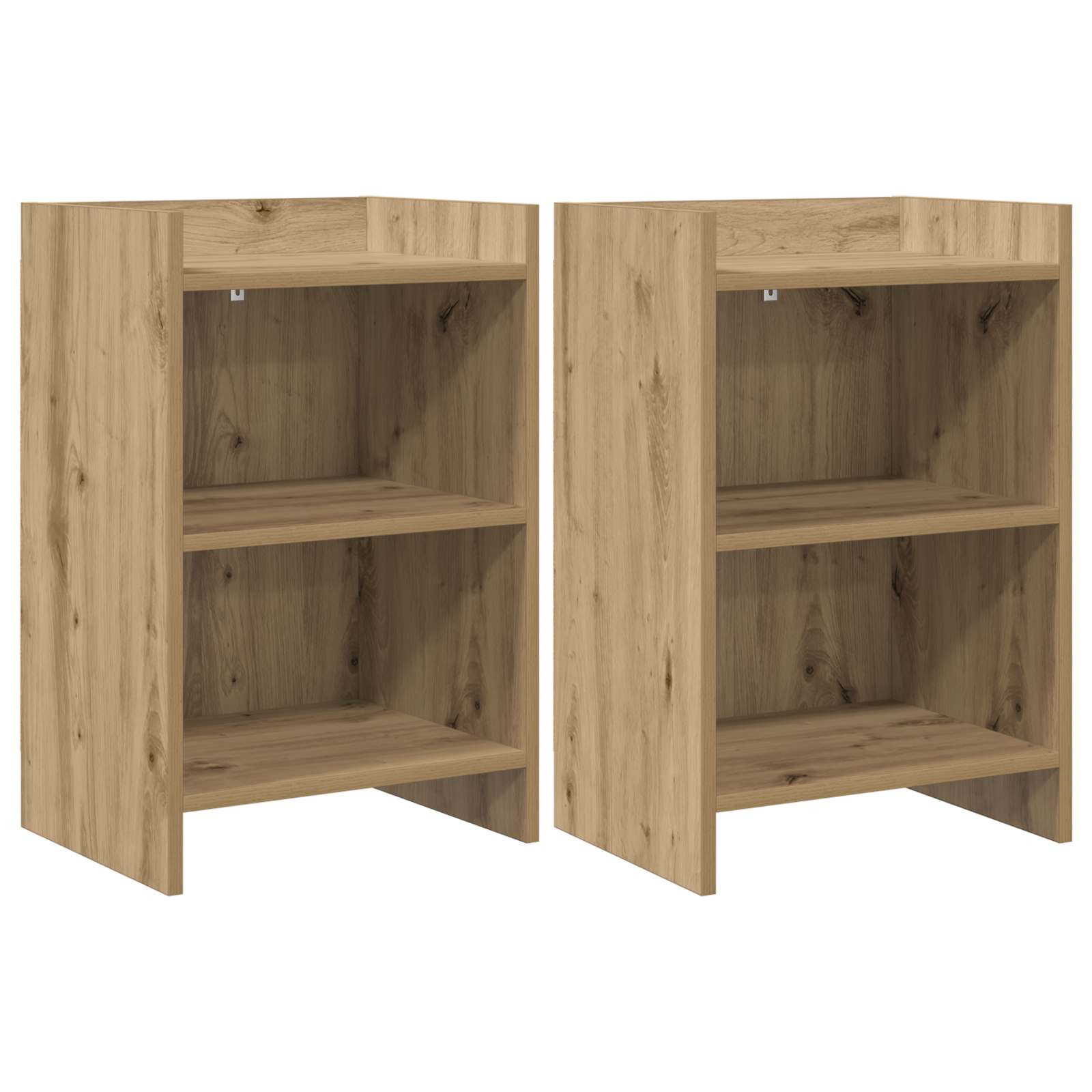 vidaXL Nachttische 2 Stk. Artisan-Eiche 40 x 30 x 60 cm Holzwerkstoff