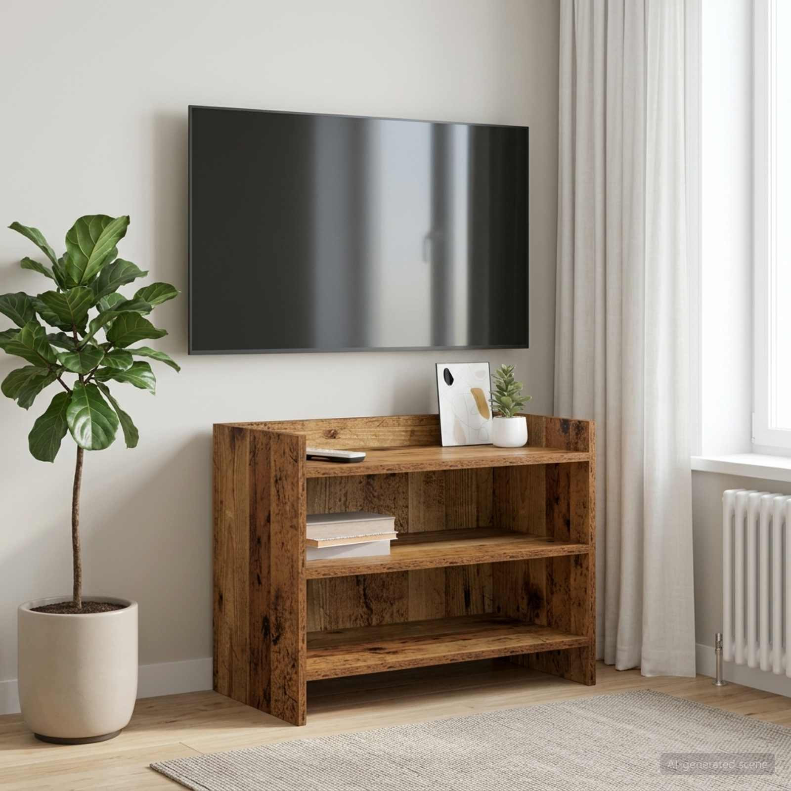 vidaXL TV-Schränk 60 x 33 x 47 cm Altholz Holzwerkstoff