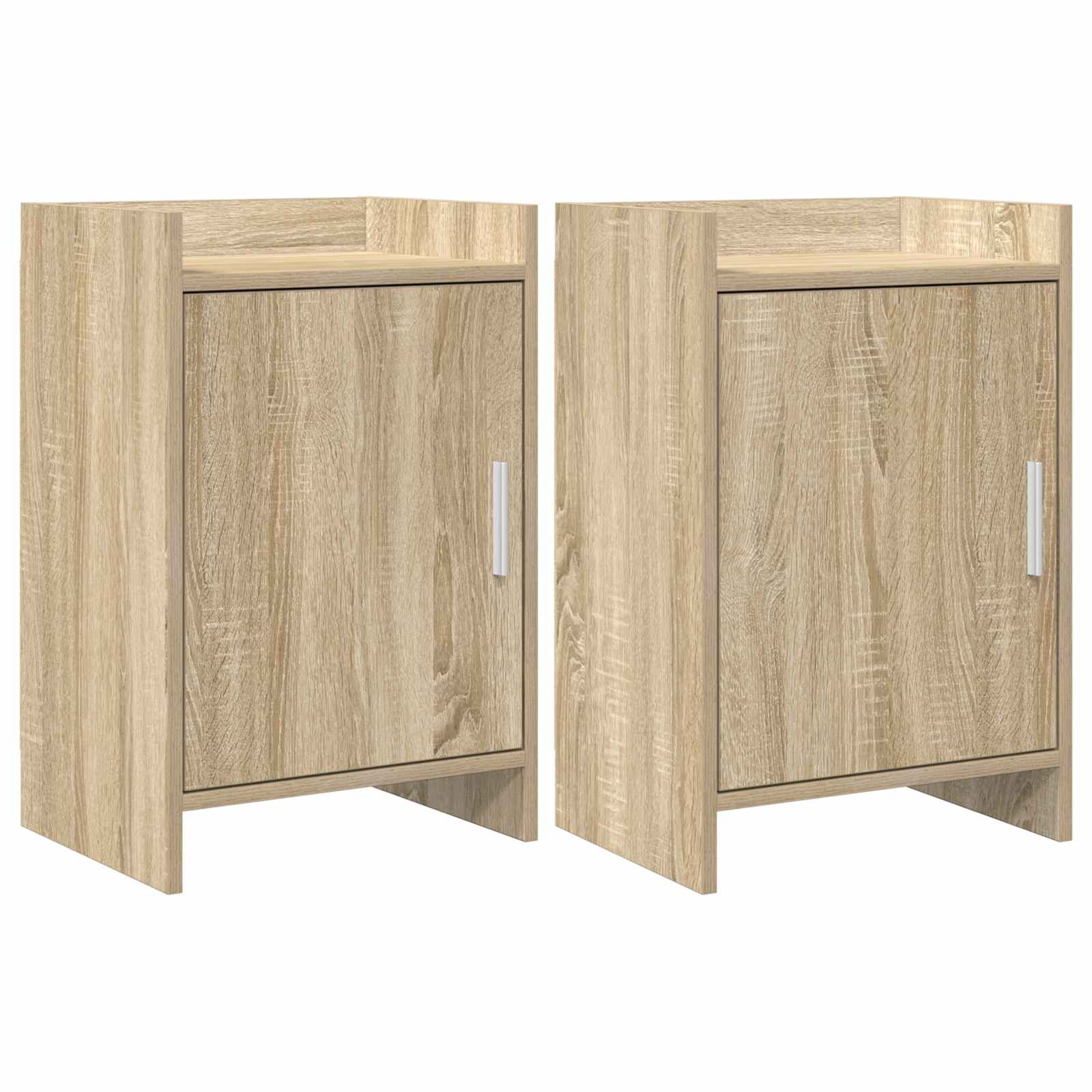 vidaXL Nachttische 2 pcs Sonoma-Eiche 40 x 30 x 60 cm Holzwerkstoff