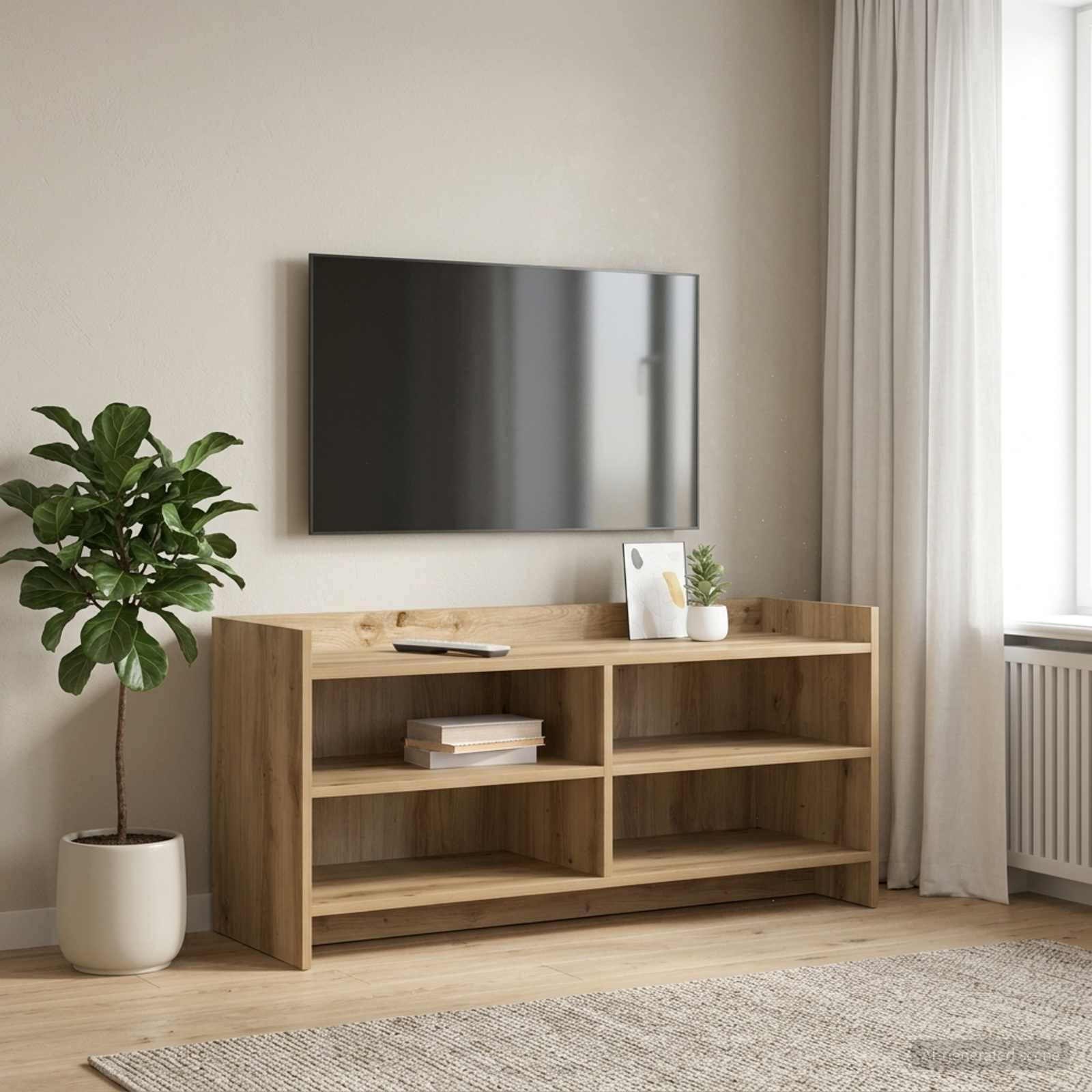 vidaXL TV-Schränk 100 x 33 x 47 cm Artisan-Eiche Holzwerkstoff