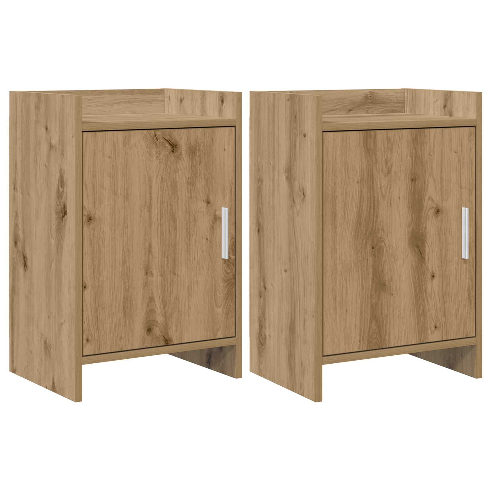 vidaXL Nachttische 2 Stk. Artisan-Eiche 40 x 30 x 60 cm Holzwerkstoff