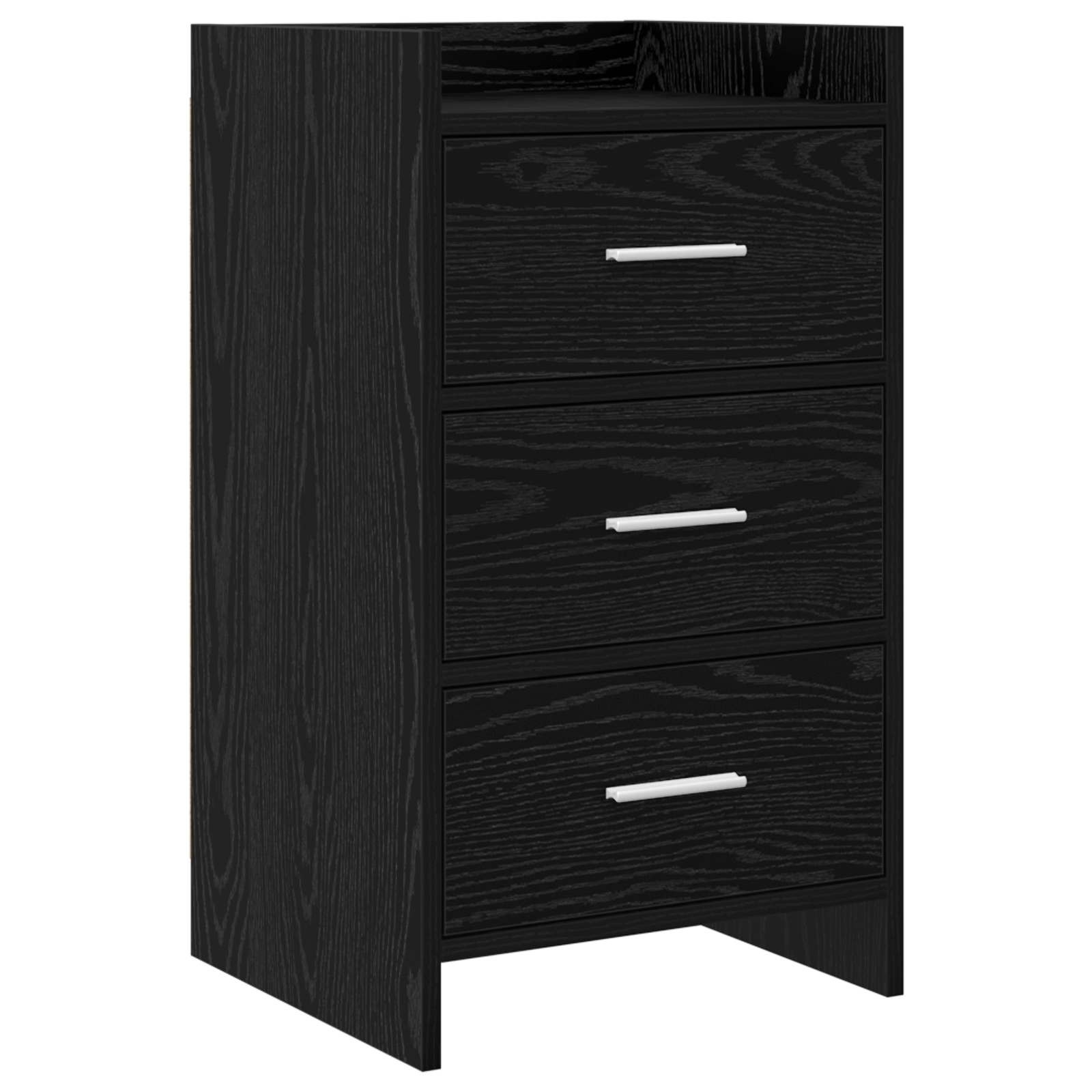 vidaXL Nachttische Schwarze Eiche 40 x 36 x 70 cm Holzwerkstoff