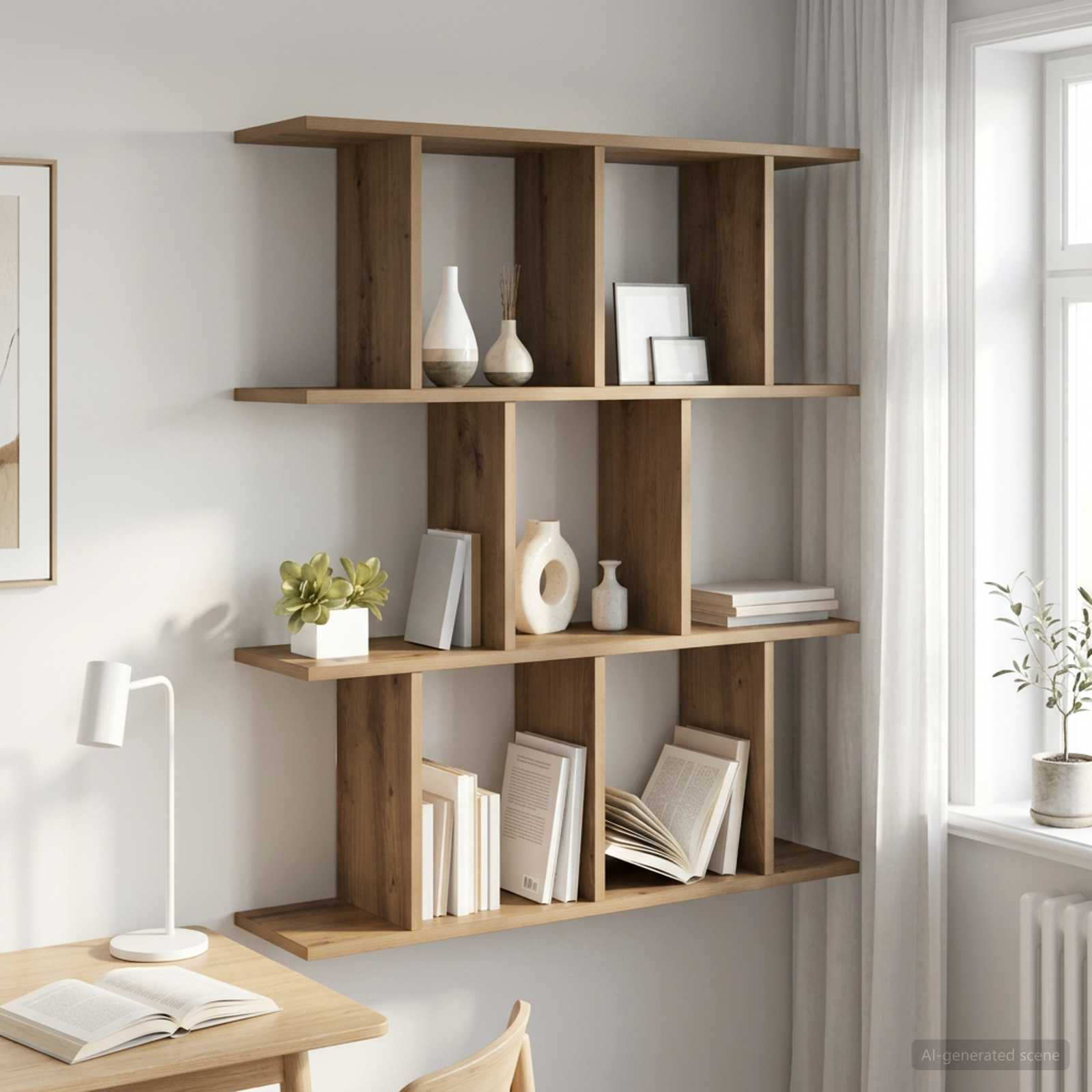 vidaXL Wandregal Artisan-Eiche 80 x 20 x 96 cm Holzwerkstoff