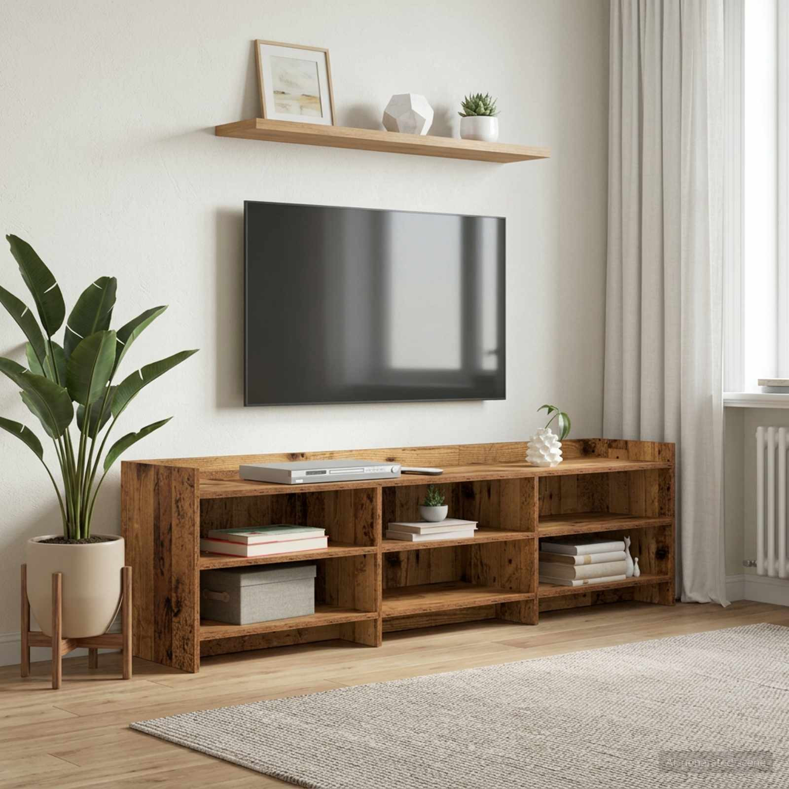 vidaXL TV-Schränk 168 x 33 x 47 cm Altholz Holzwerkstoff