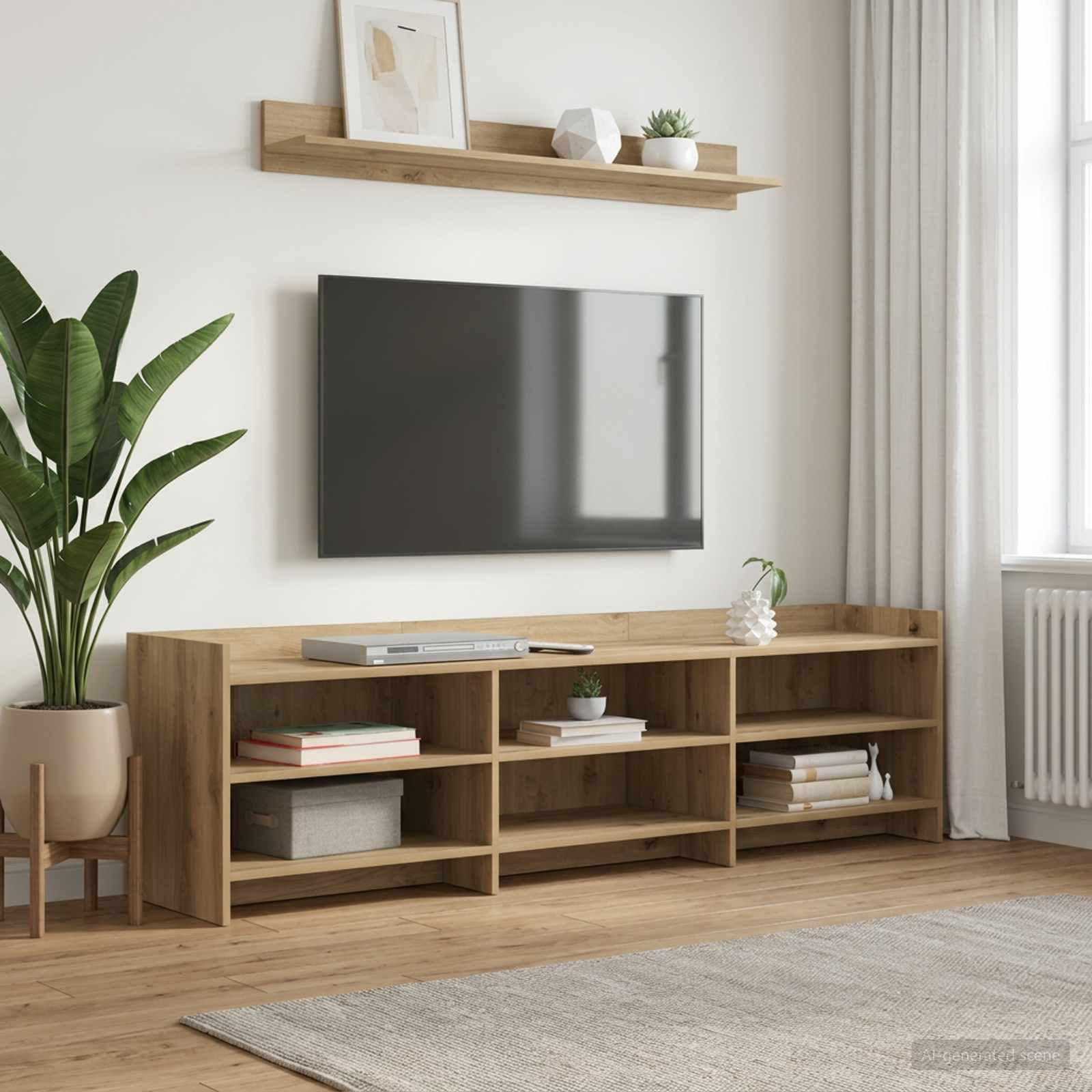 vidaXL TV-Schränk 168 x 33 x 47 cm Artisan-Eiche Holzwerkstoff