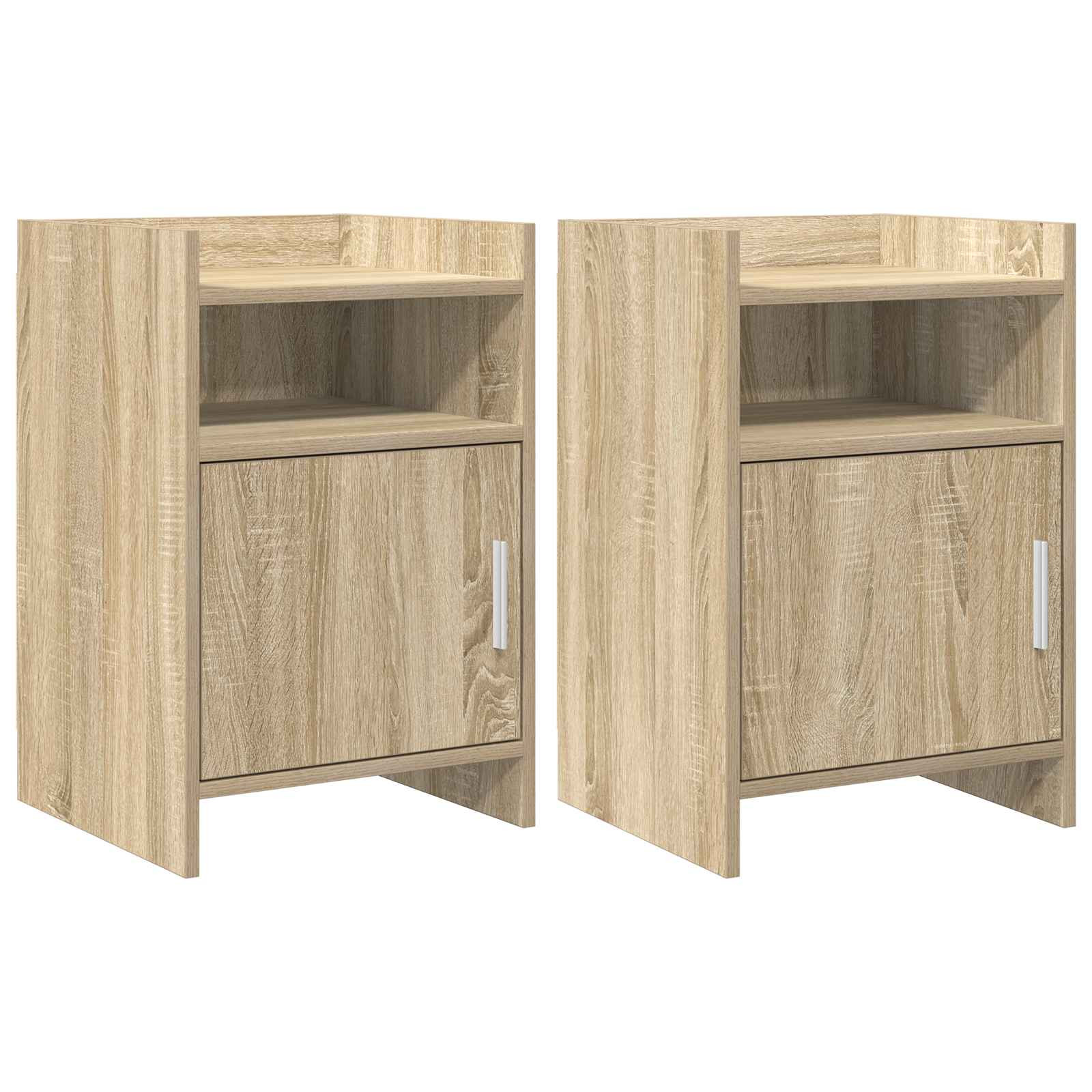 vidaXL Nachttische 2 pcs Sonoma-Eiche 40 x 36 x 60 cm Holzwerkstoff