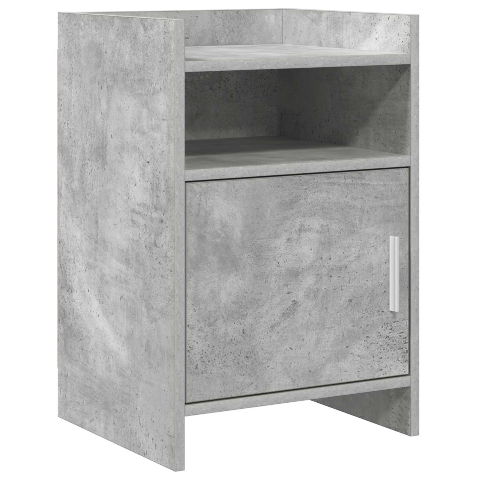 vidaXL Nachttische Betongrau 40 x 36 x 60 cm Holzwerkstoff