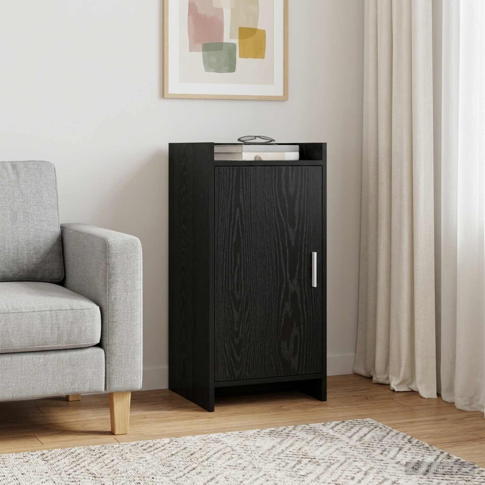 vidaXL Sideboard Schwarze Eiche 40 x 36 x 80 cm Holzwerkstoff