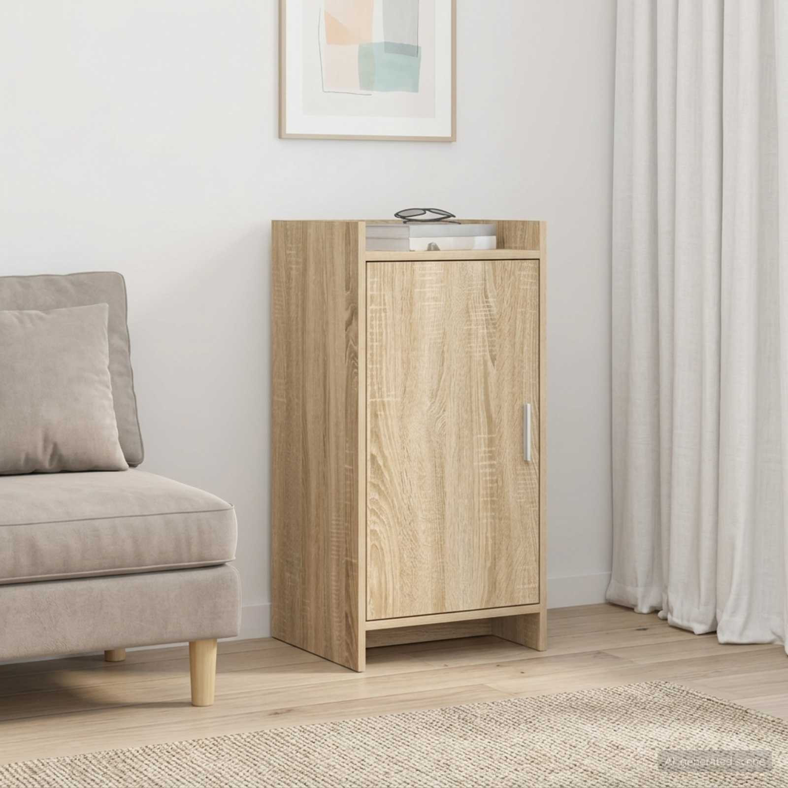 vidaXL Sideboard Sonoma-Eiche 40 x 36 x 80 cm Holzwerkstoff