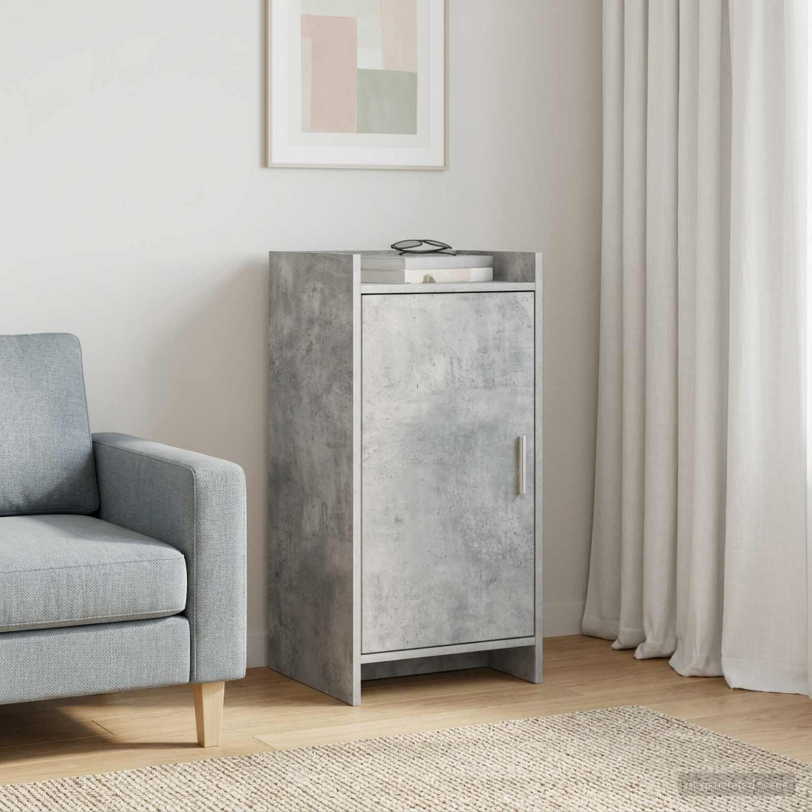 vidaXL Sideboard Betongrau 40 x 36 x 80 cm Holzwerkstoff