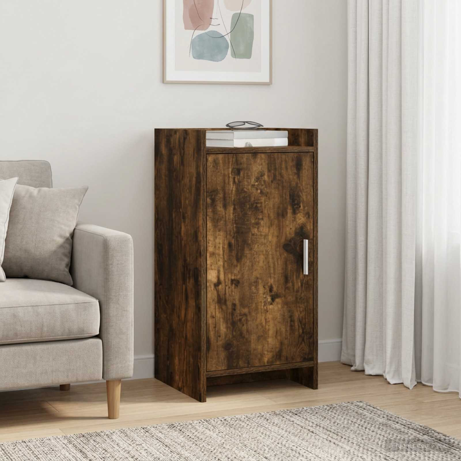 vidaXL Sideboard Geräucherte Eiche 40 x 36 x 80 cm Holzwerkstoff