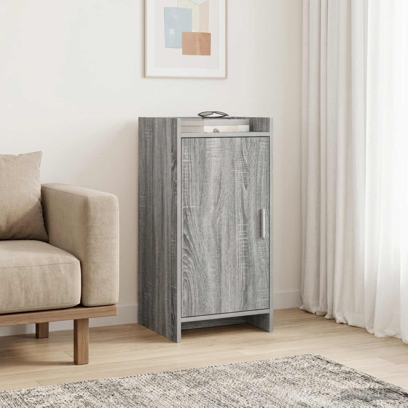 vidaXL Sideboard Grau Sonoma 40 x 36 x 80 cm Holzwerkstoff
