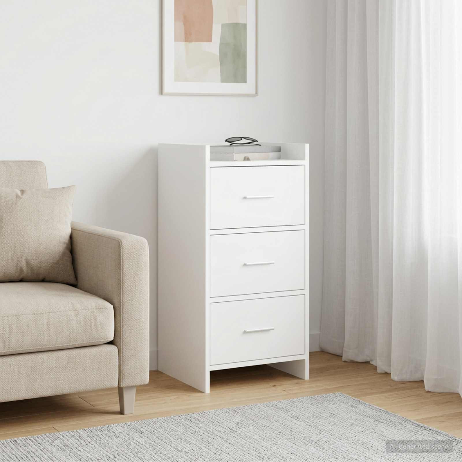 vidaXL Sideboard Weiß 40 x 36 x 80 cm Holzwerkstoff
