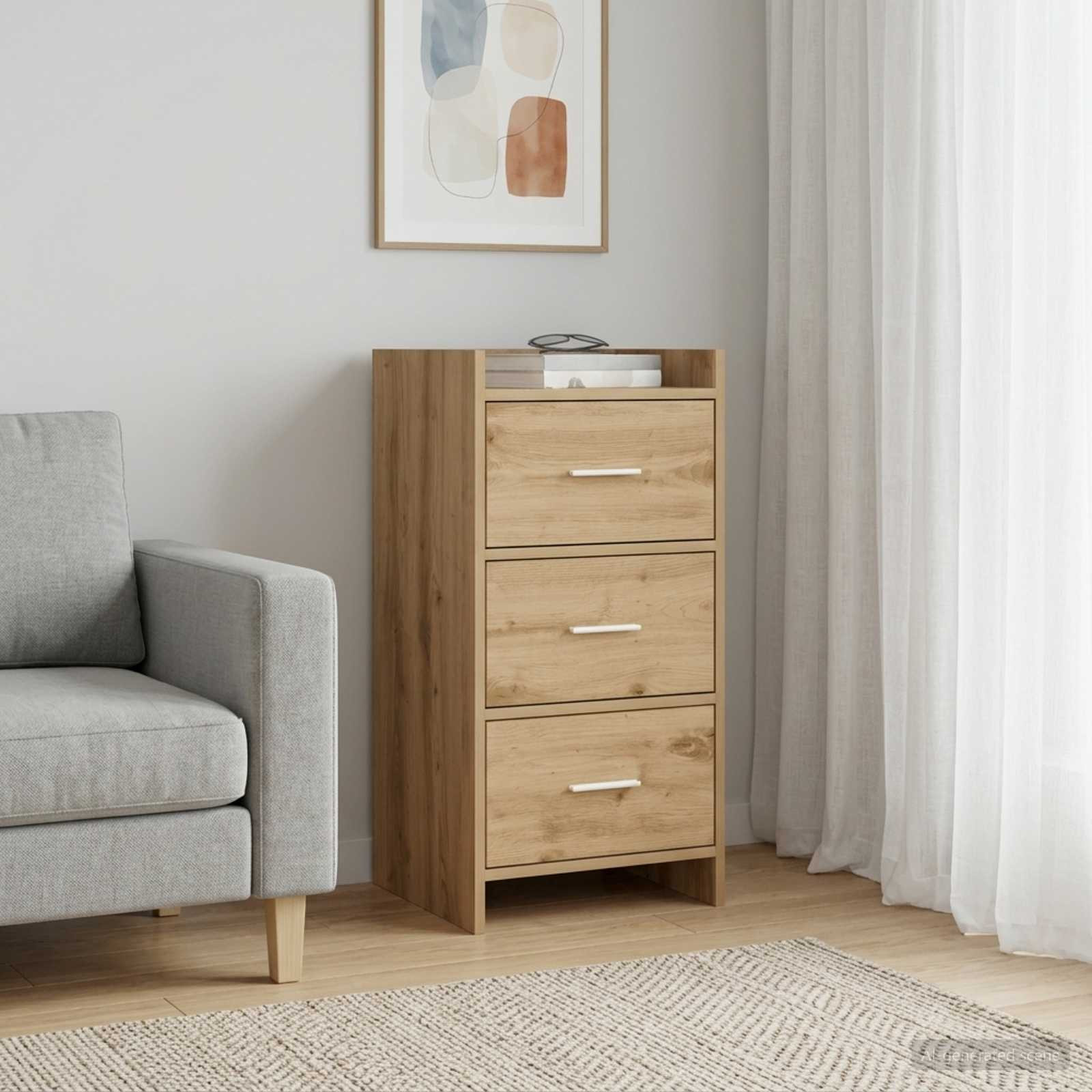vidaXL Sideboard Artisan-Eiche 40 x 36 x 80 cm Holzwerkstoff