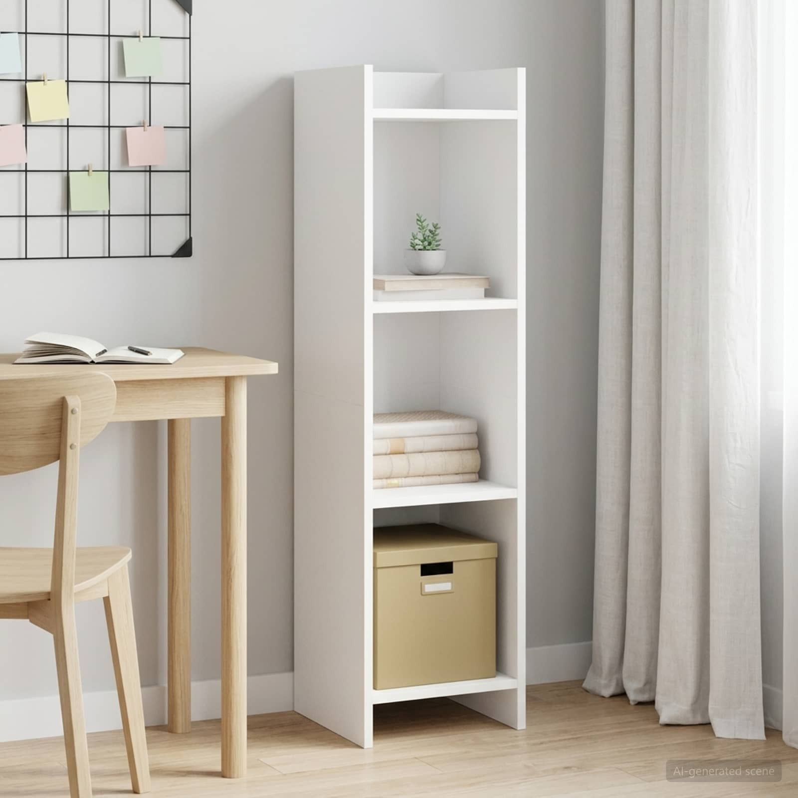 vidaXL Bücherregal Weiß 30 x 30 x 111 cm Holzwerkstoff