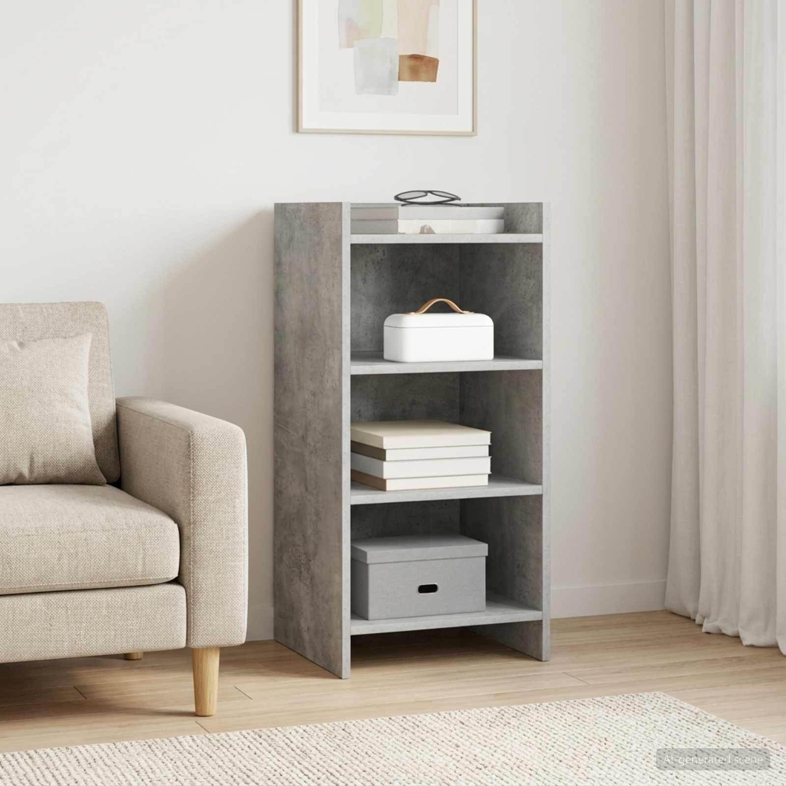 vidaXL Sideboard Betongrau 40 x 36 x 80 cm Holzwerkstoff