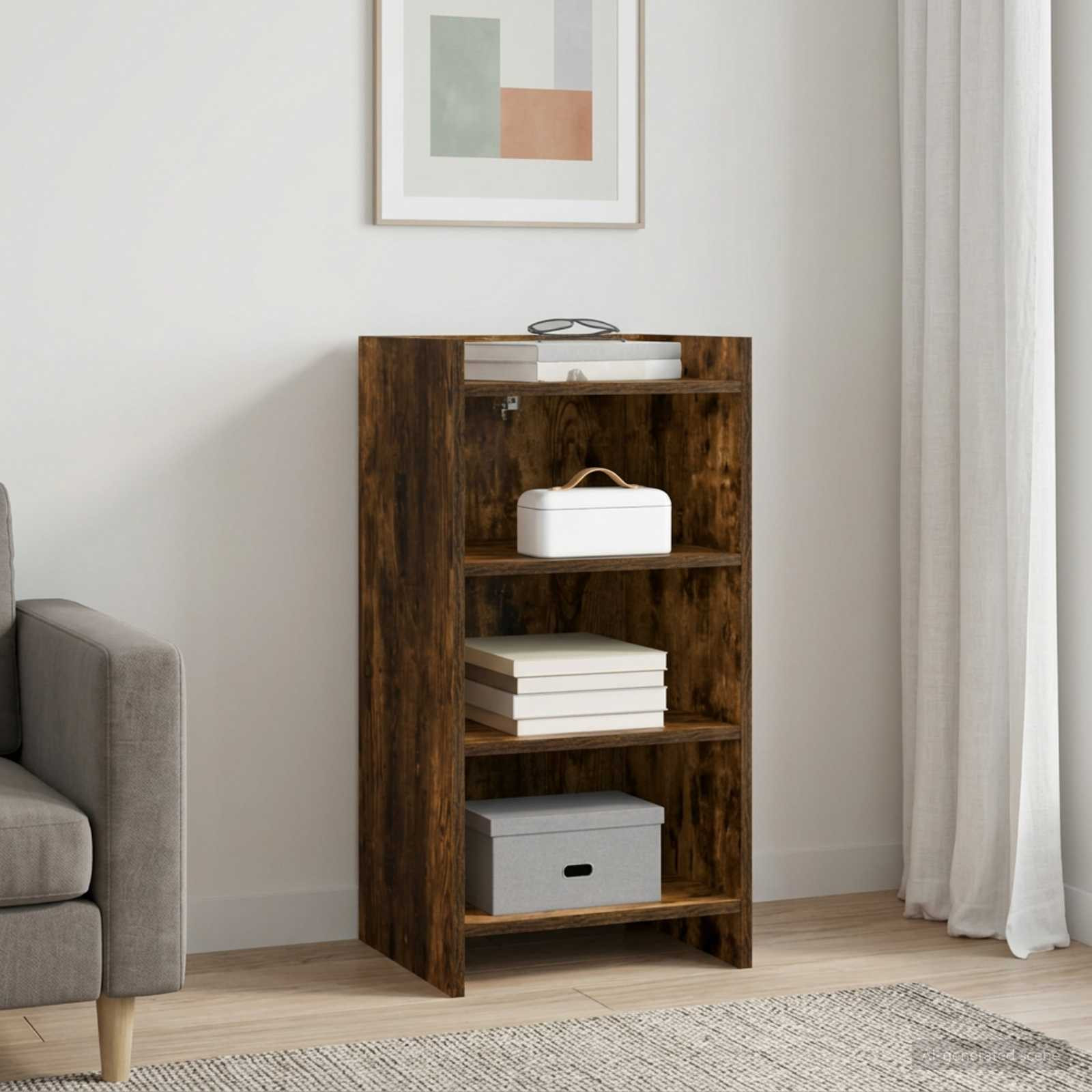 vidaXL Sideboard Geräucherte Eiche 40 x 36 x 80 cm Holzwerkstoff