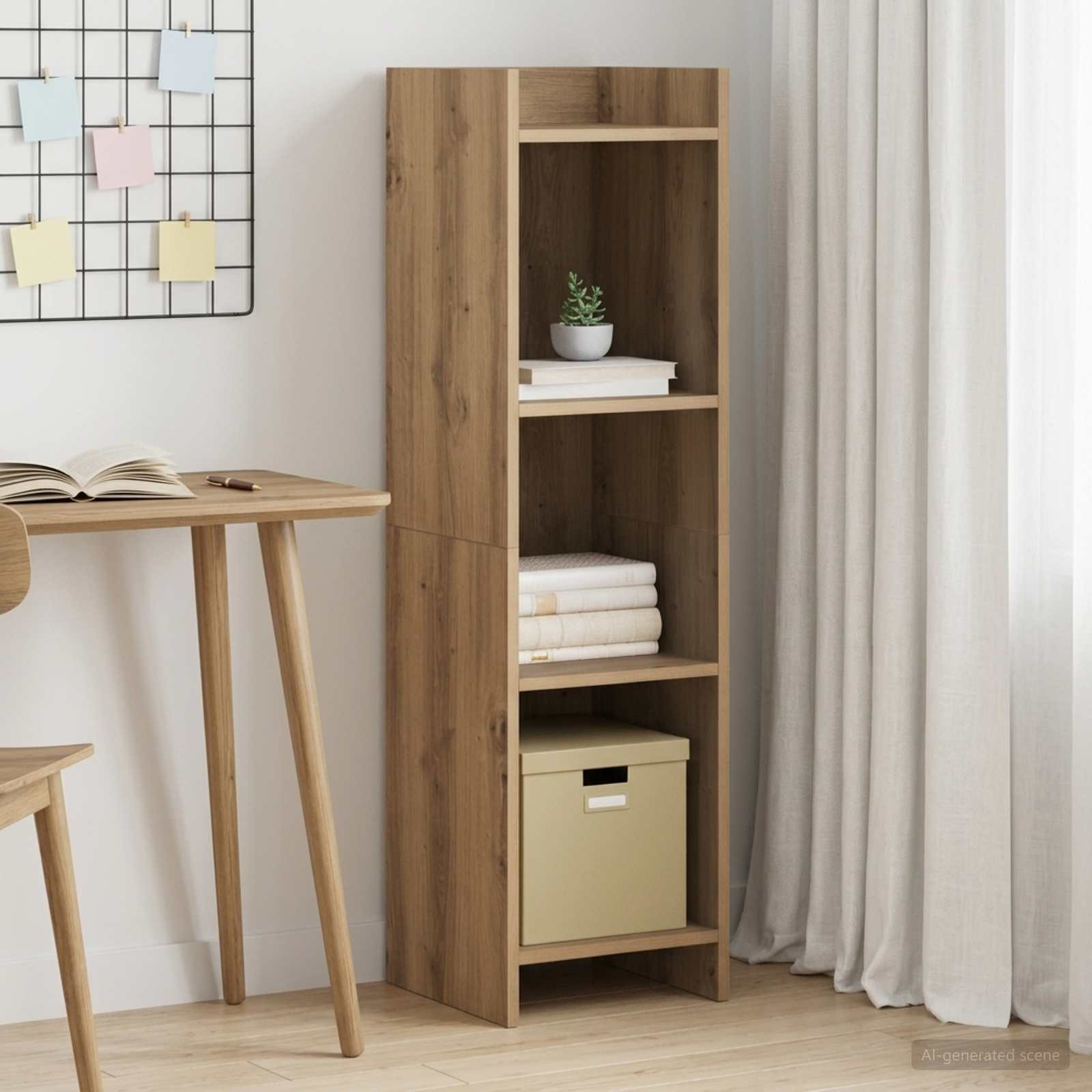 vidaXL Bücherregal 3 Ebenen 30 x 30 x 111 cm Holzwerkstoff