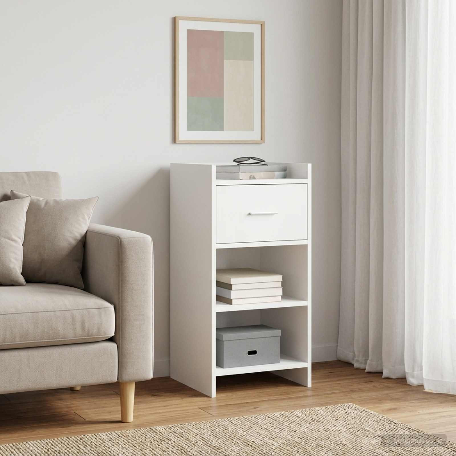 vidaXL Sideboard Weiß 40 x 36 x 80 cm Holzwerkstoff