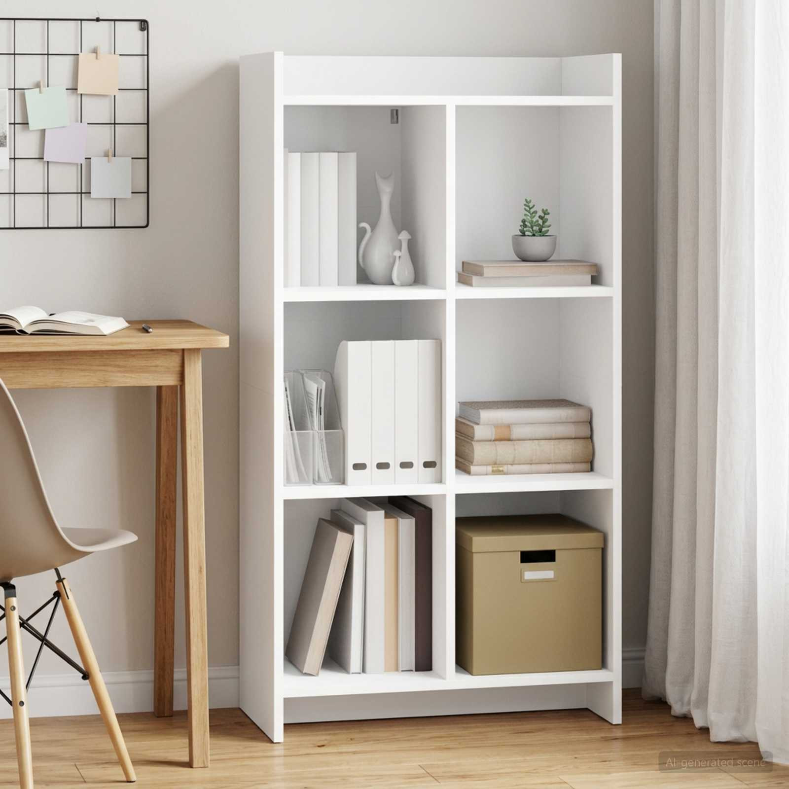 vidaXL Bücherregal Weiß 59 x 30 x 111 cm Holzwerkstoff