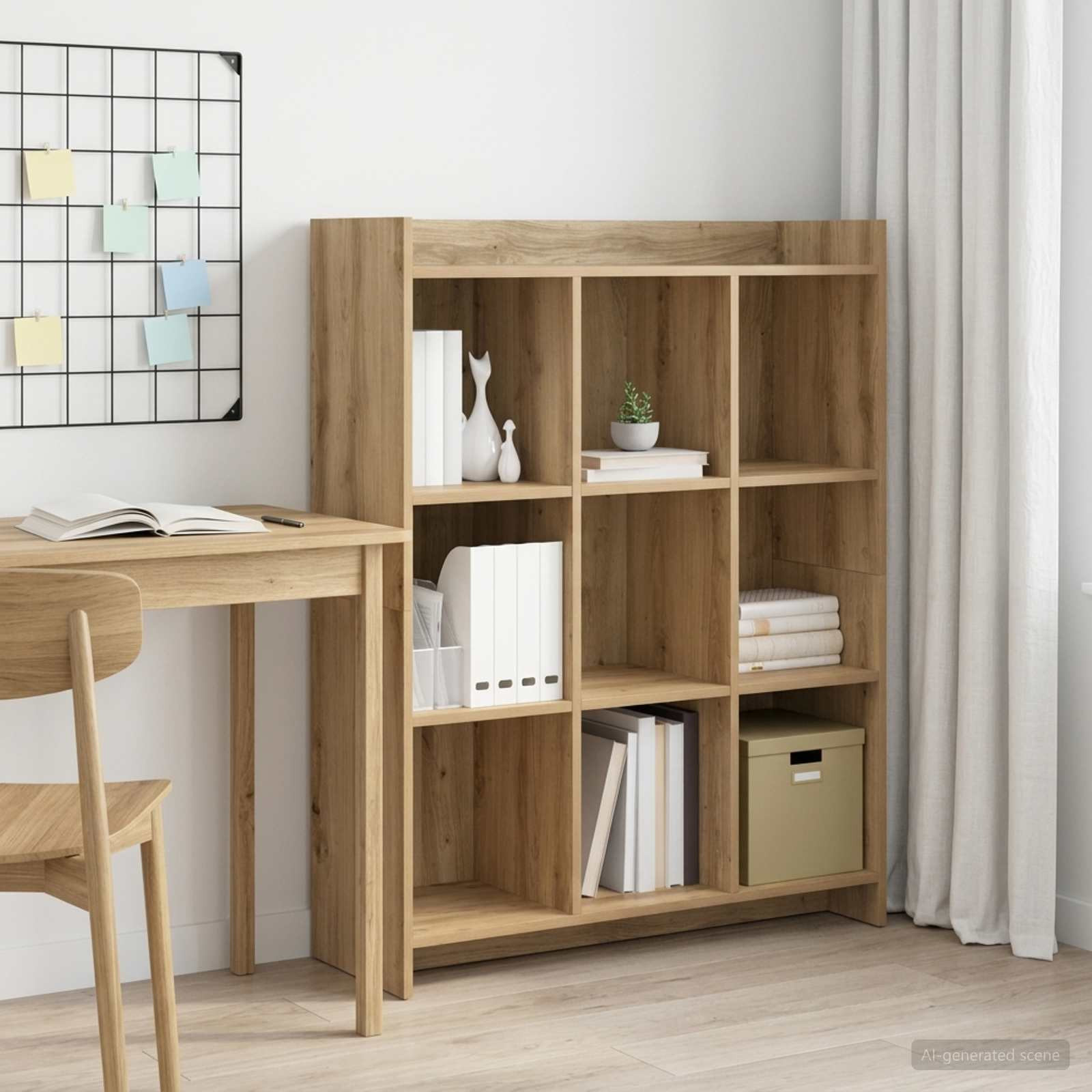 vidaXL Bücherregal 9 Ebenen 87,5 x 30 x 111 cm Holzwerkstoff