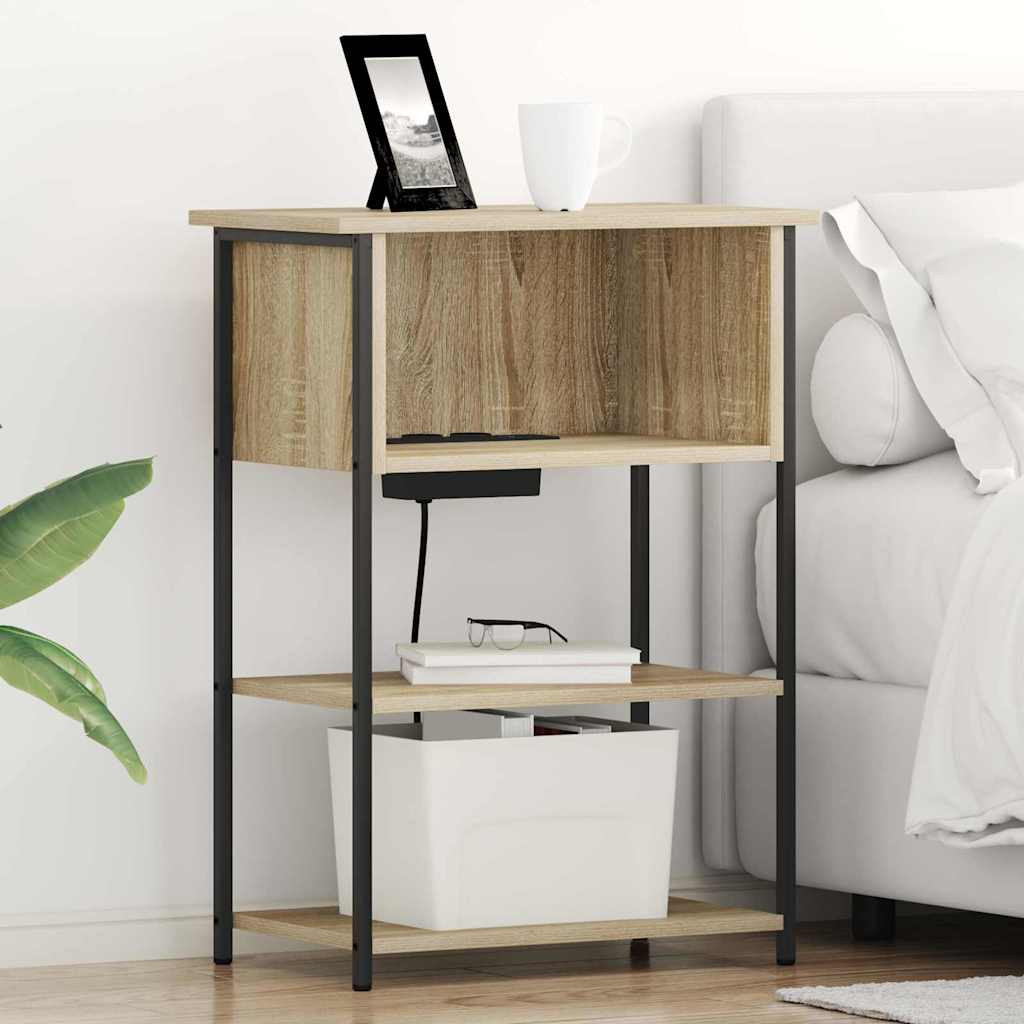 vidaXL Nachttisch Sonoma-Eiche 55 x 31 x 76 cm Holzwerkstoff