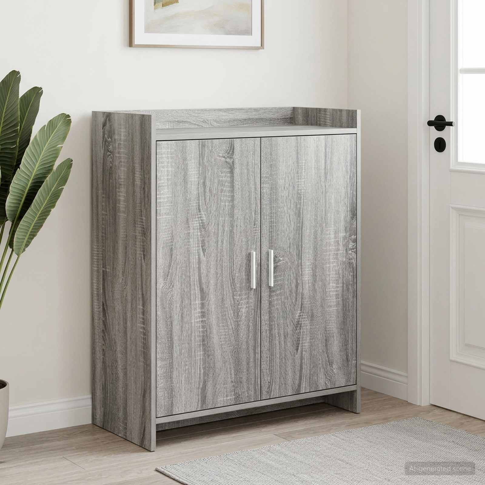 vidaXL Schuhschrank Grau Sonoma 73,5 x 36 x 92 cm Holzwerkstoff