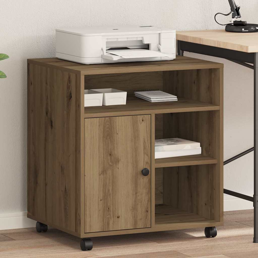 vidaXL Druckerständer Artisan-Eiche 60 x 50 x 67 cm Holzwerkstoff