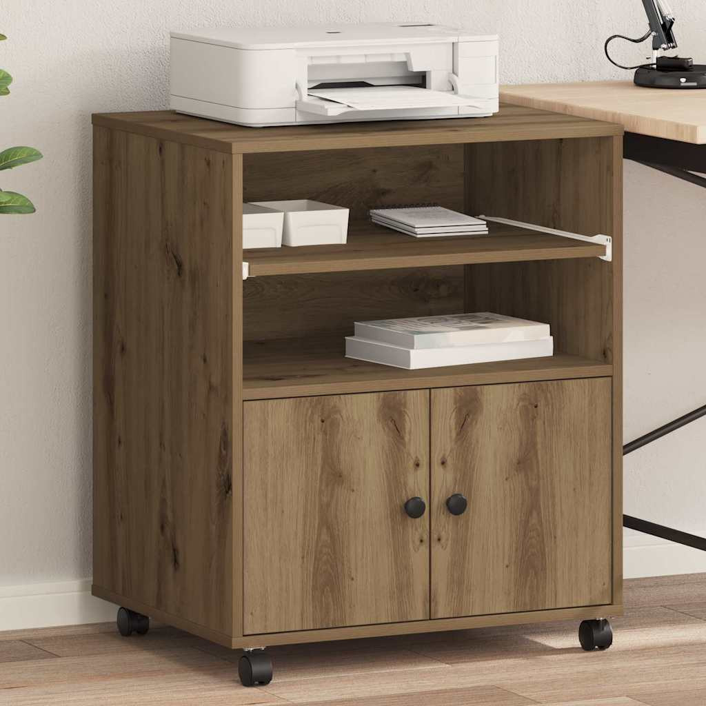 vidaXL Druckerständer Artisan-Eiche 60 x 48 x 74 cm Holzwerkstoff