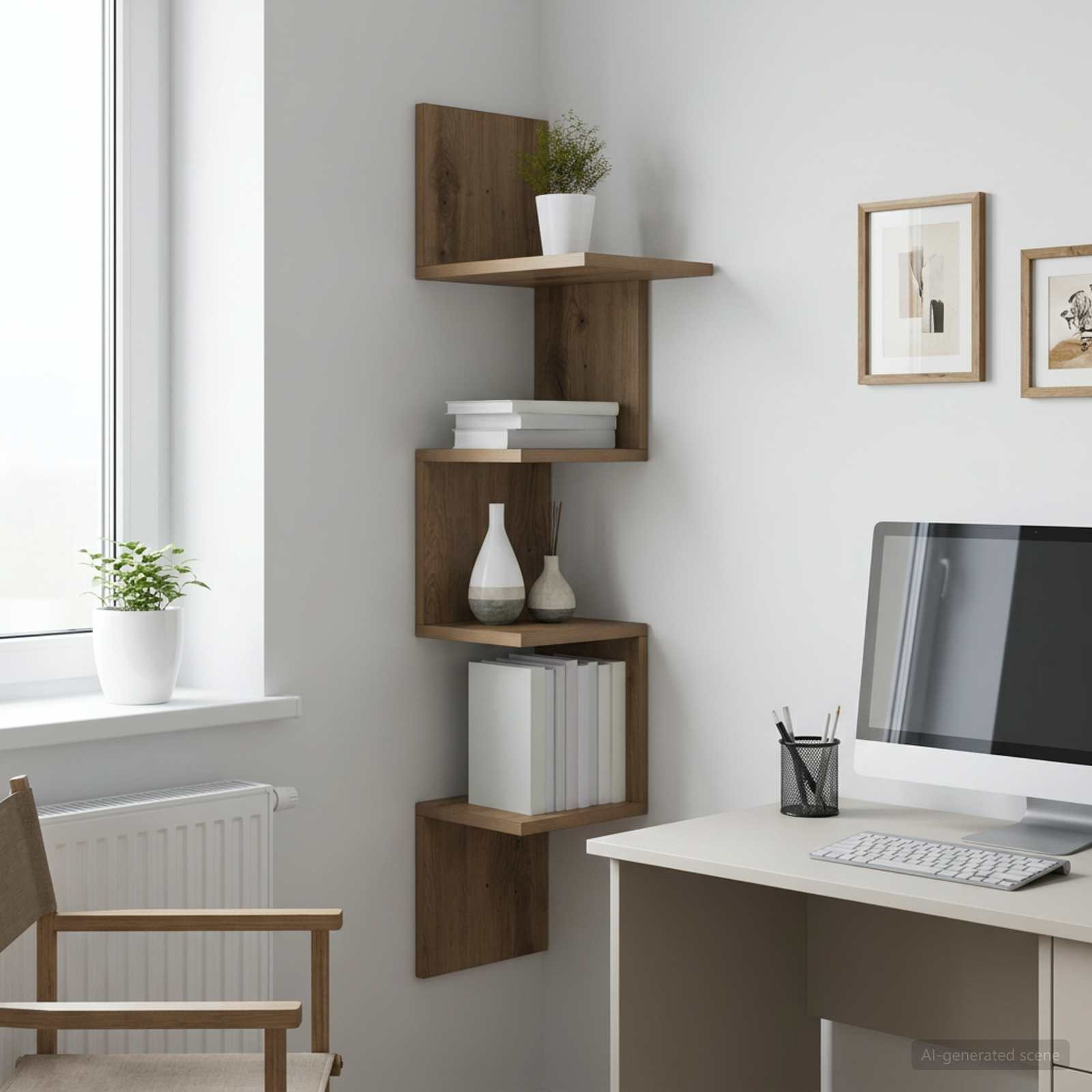 vidaXL Wandregal Wandhalterung Artisan-Eiche 32 x 21 x 107 cm